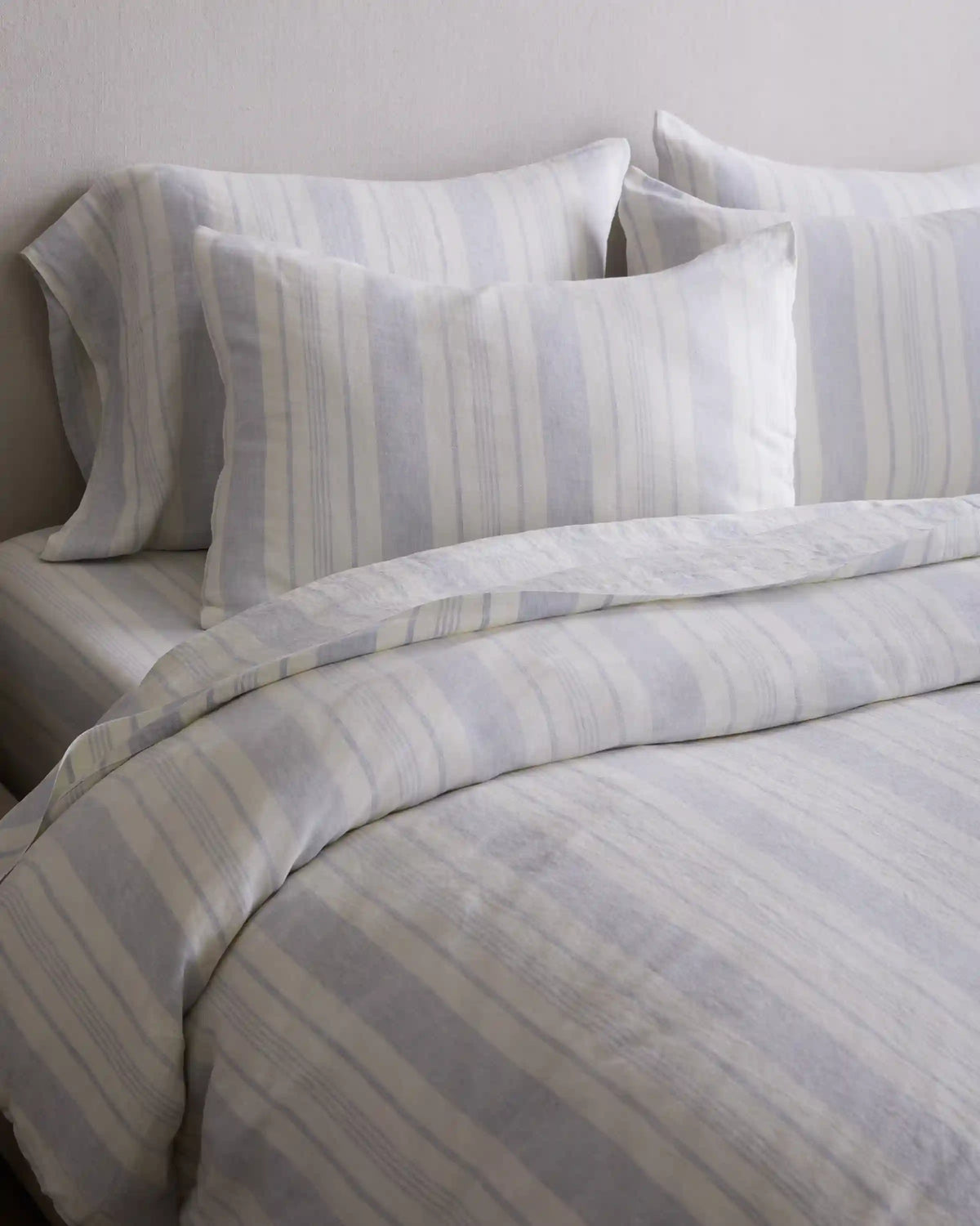 European Linen Modern Stripe Sham Set