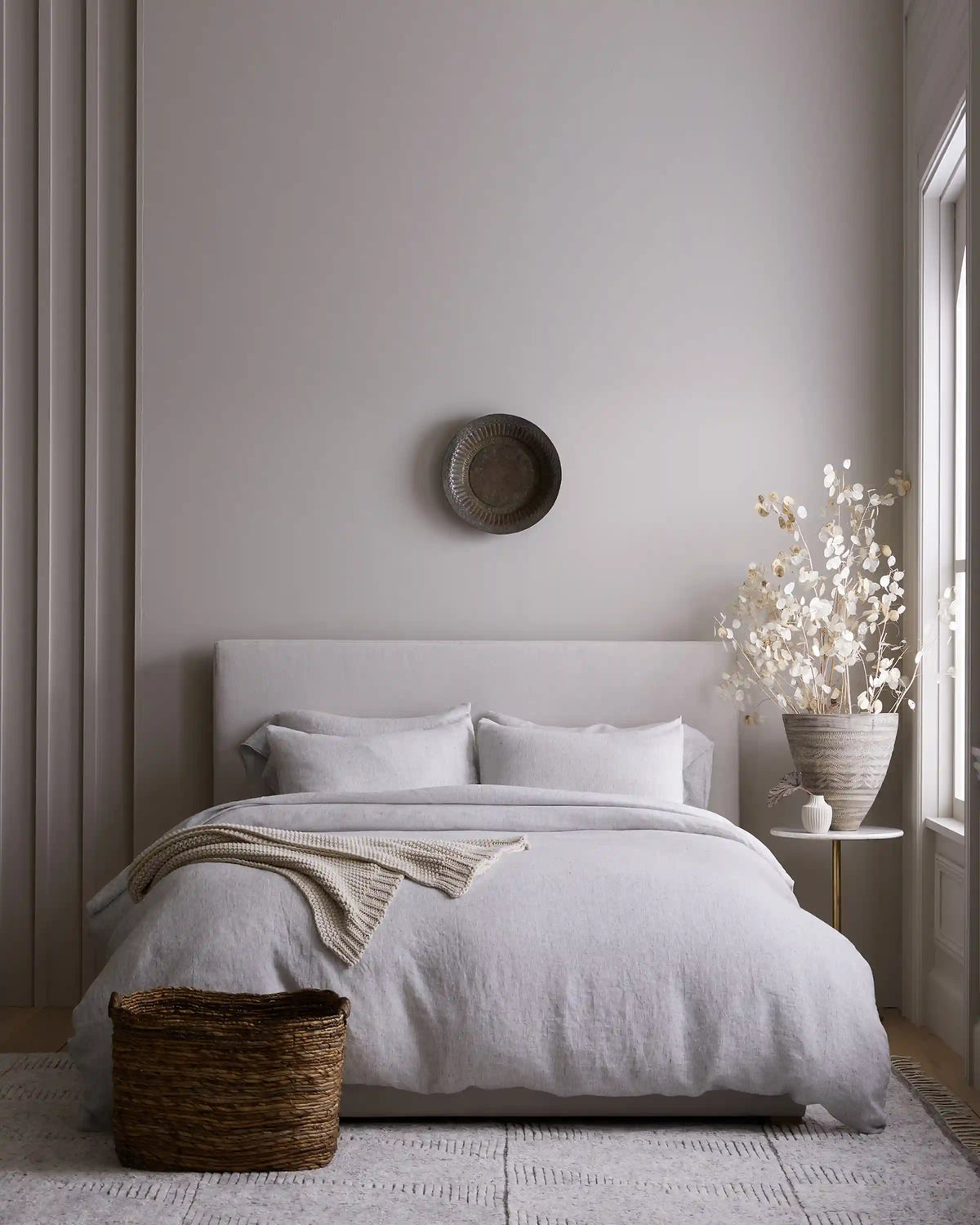 European Linen Stripe Deluxe Bedding Bundle