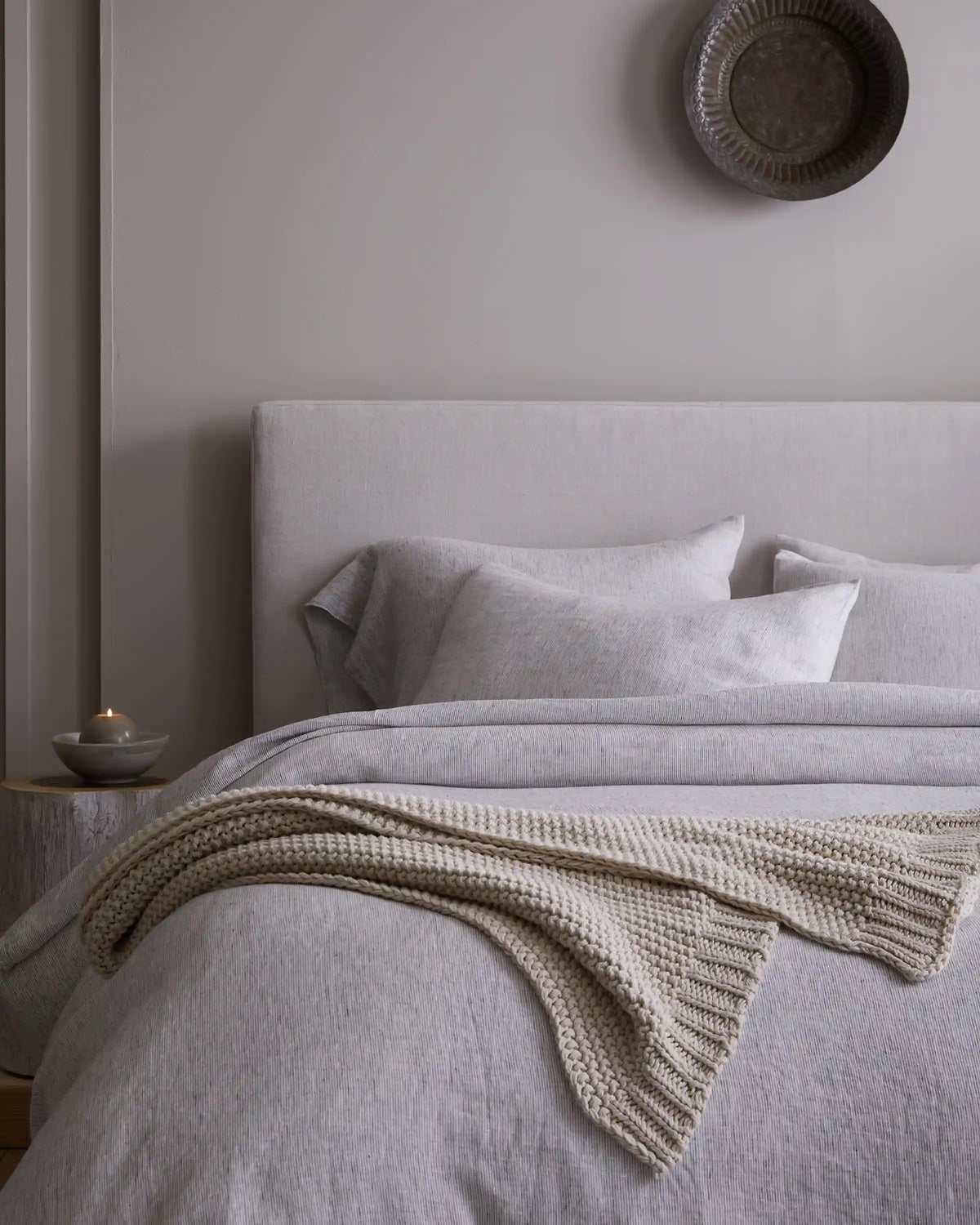 European Linen Stripe Duvet Cover