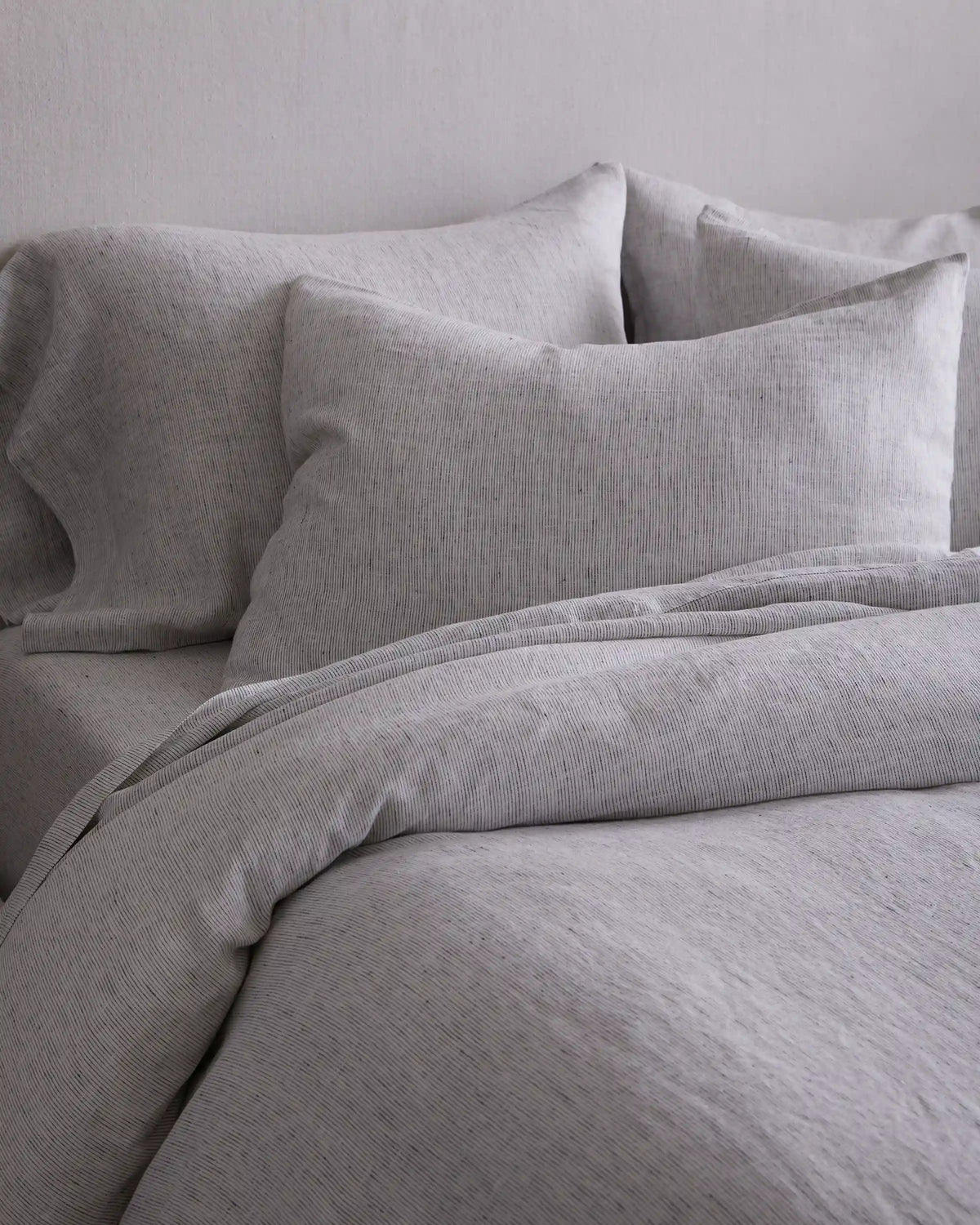 European Linen Stripe Duvet Cover Set