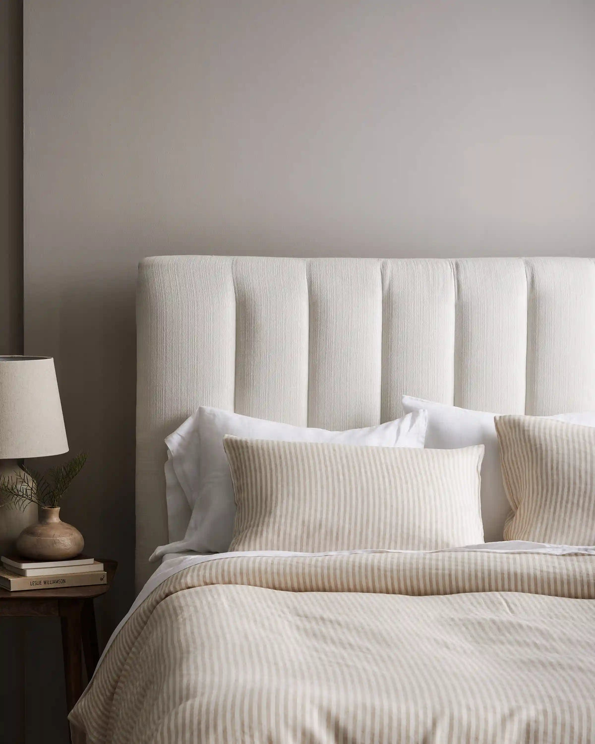 European Linen Stripe Duvet Cover Set