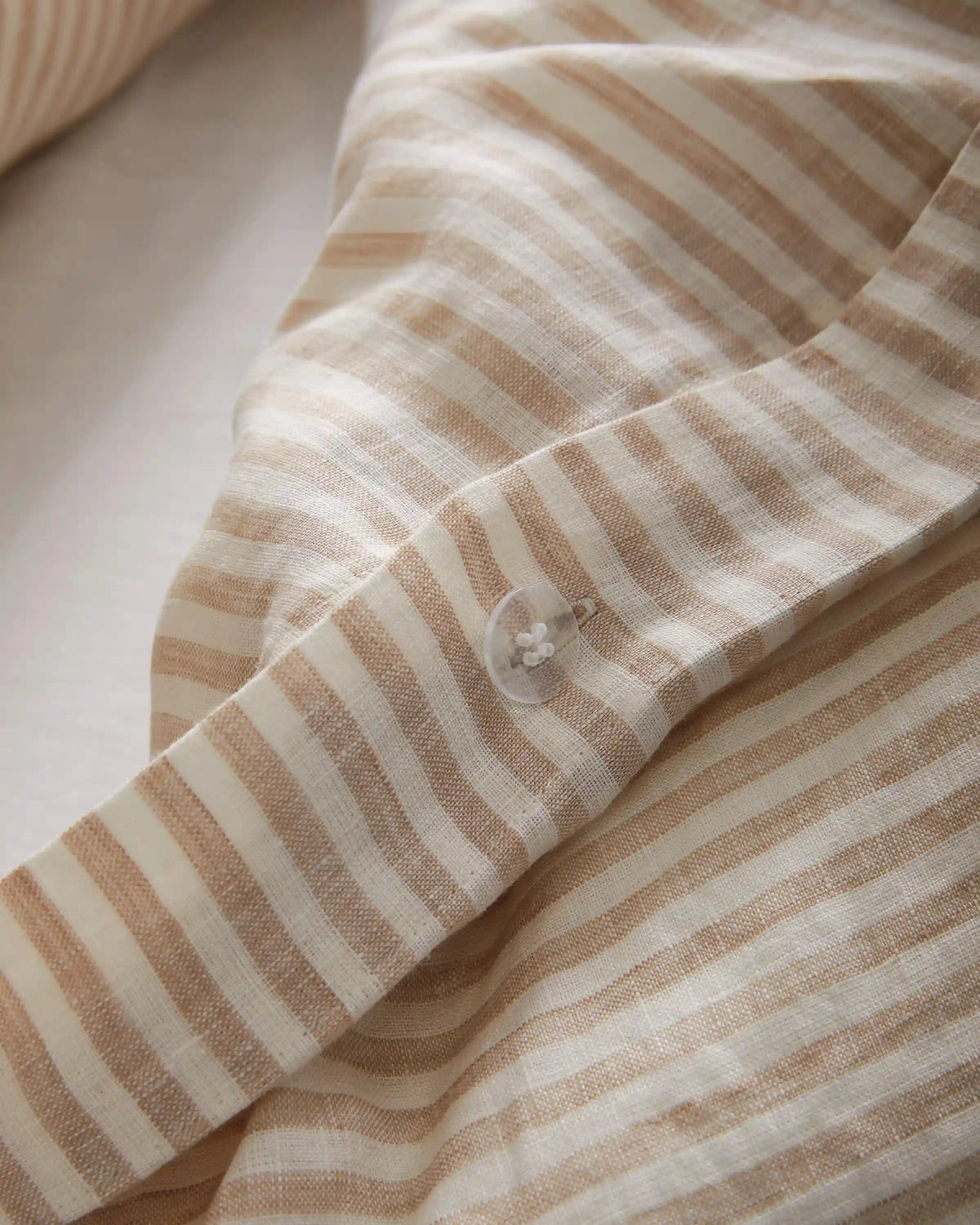 European Linen Stripe Duvet Cover