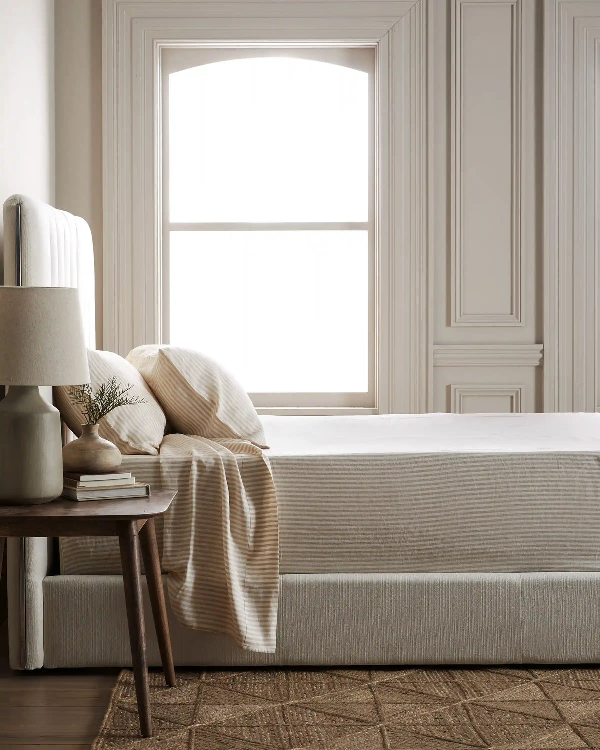European Linen Stripe Sheet Set
