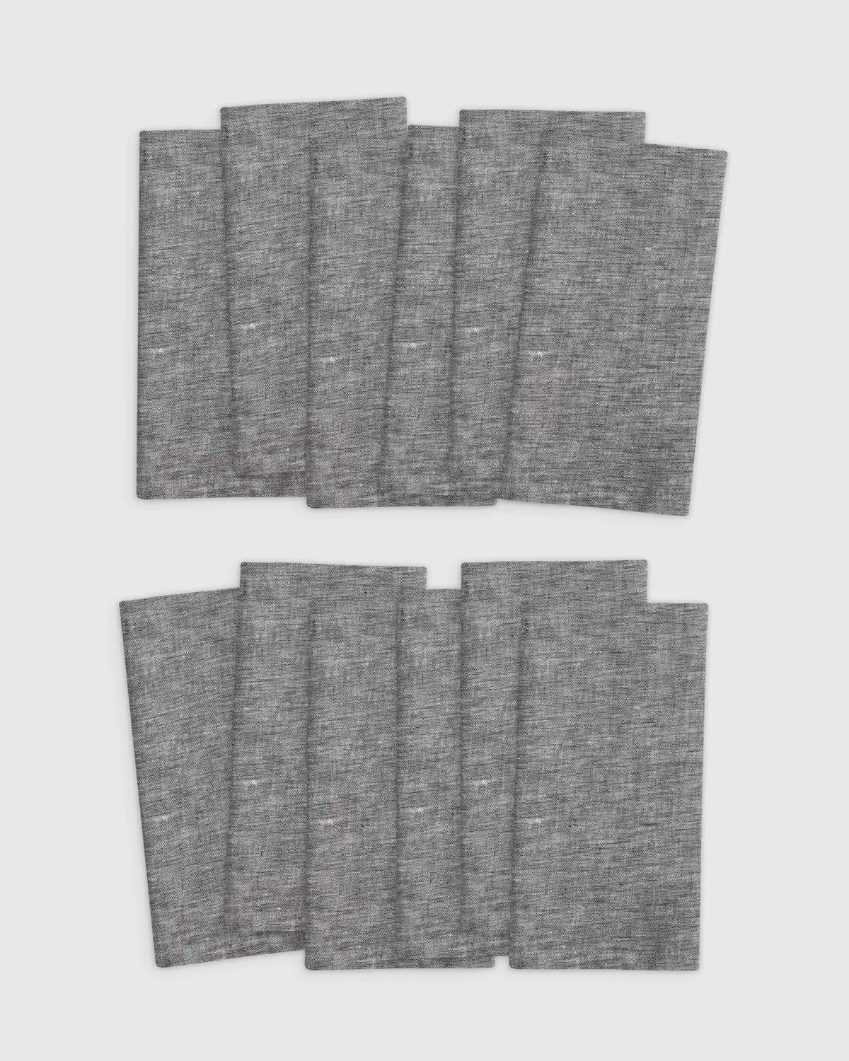 European Linen Chambray Napkin, Set of 12