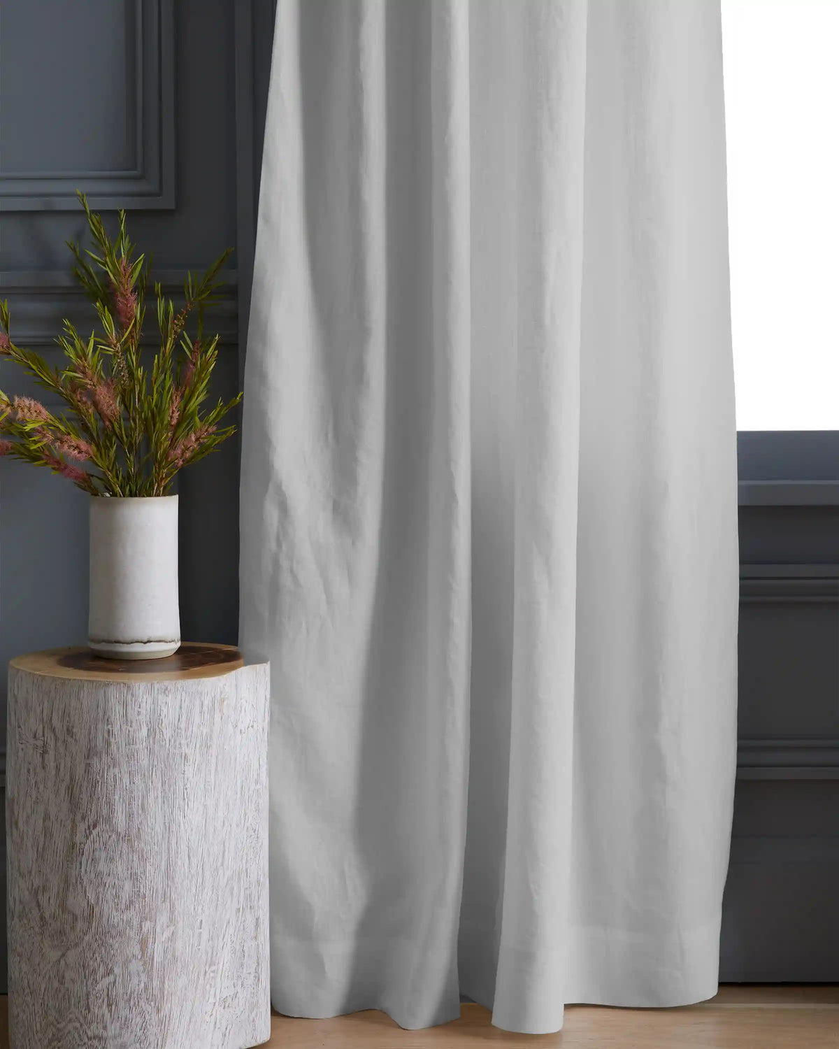 European Linen Curtain - Single Panel