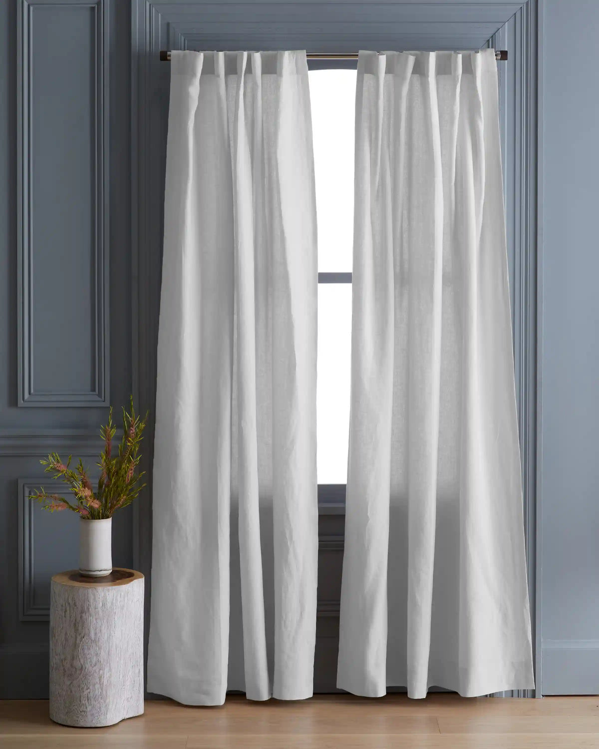European Linen Curtain - Single Panel