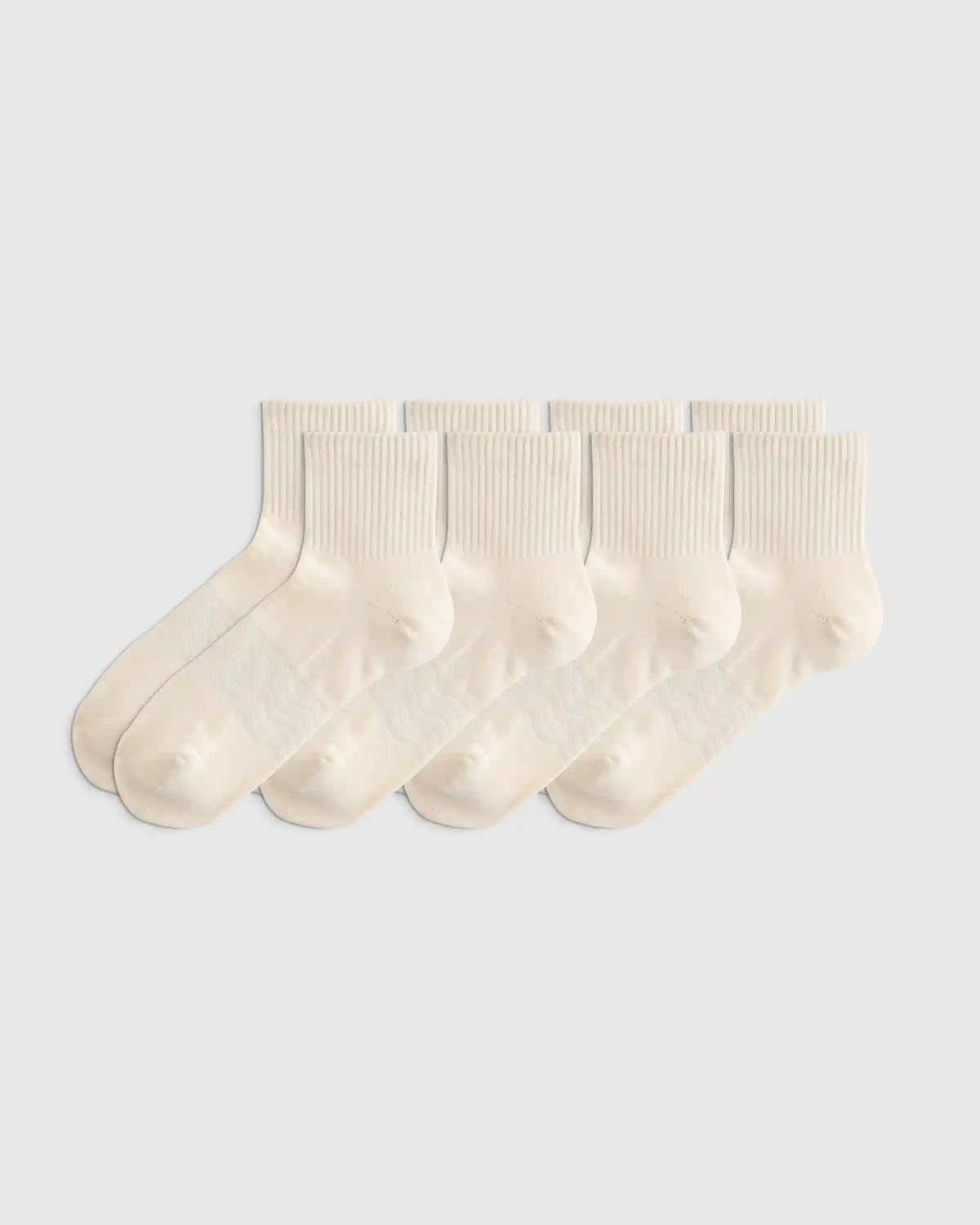 Everyday Cotton Solid Quarter Socks (4-Pack)
