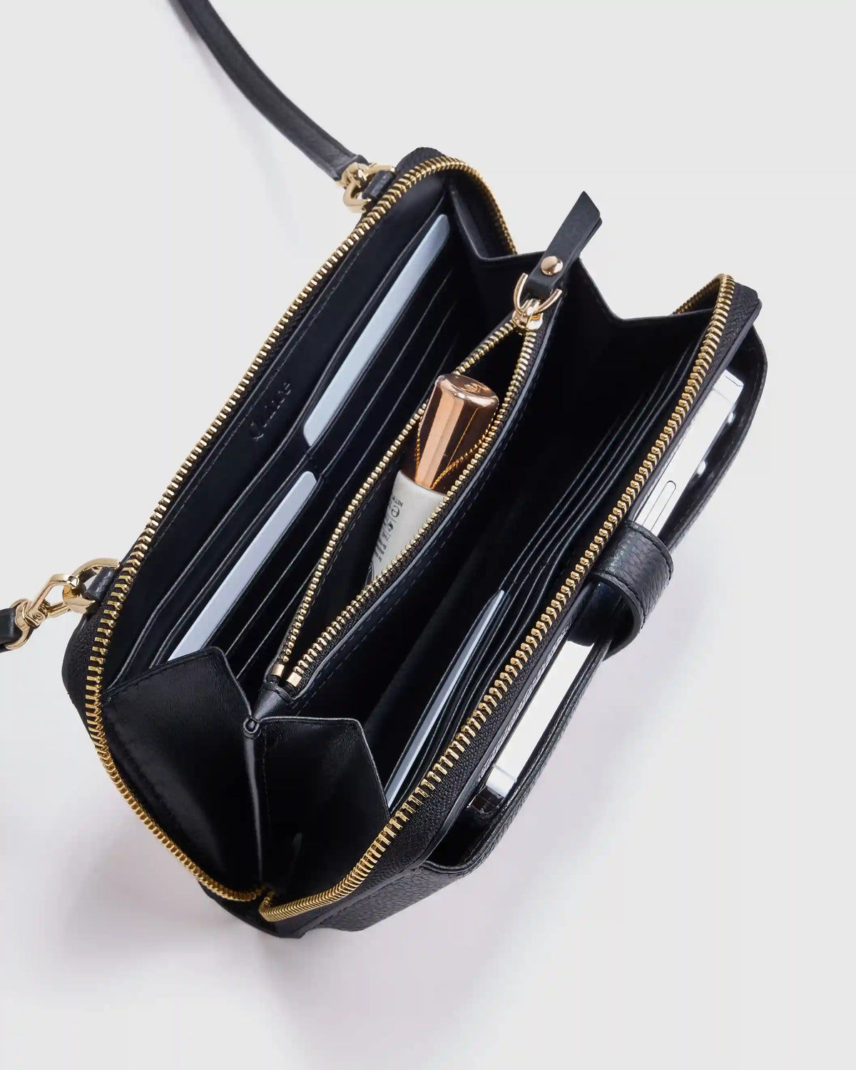 Italian Leather Phone Wallet Crossbody