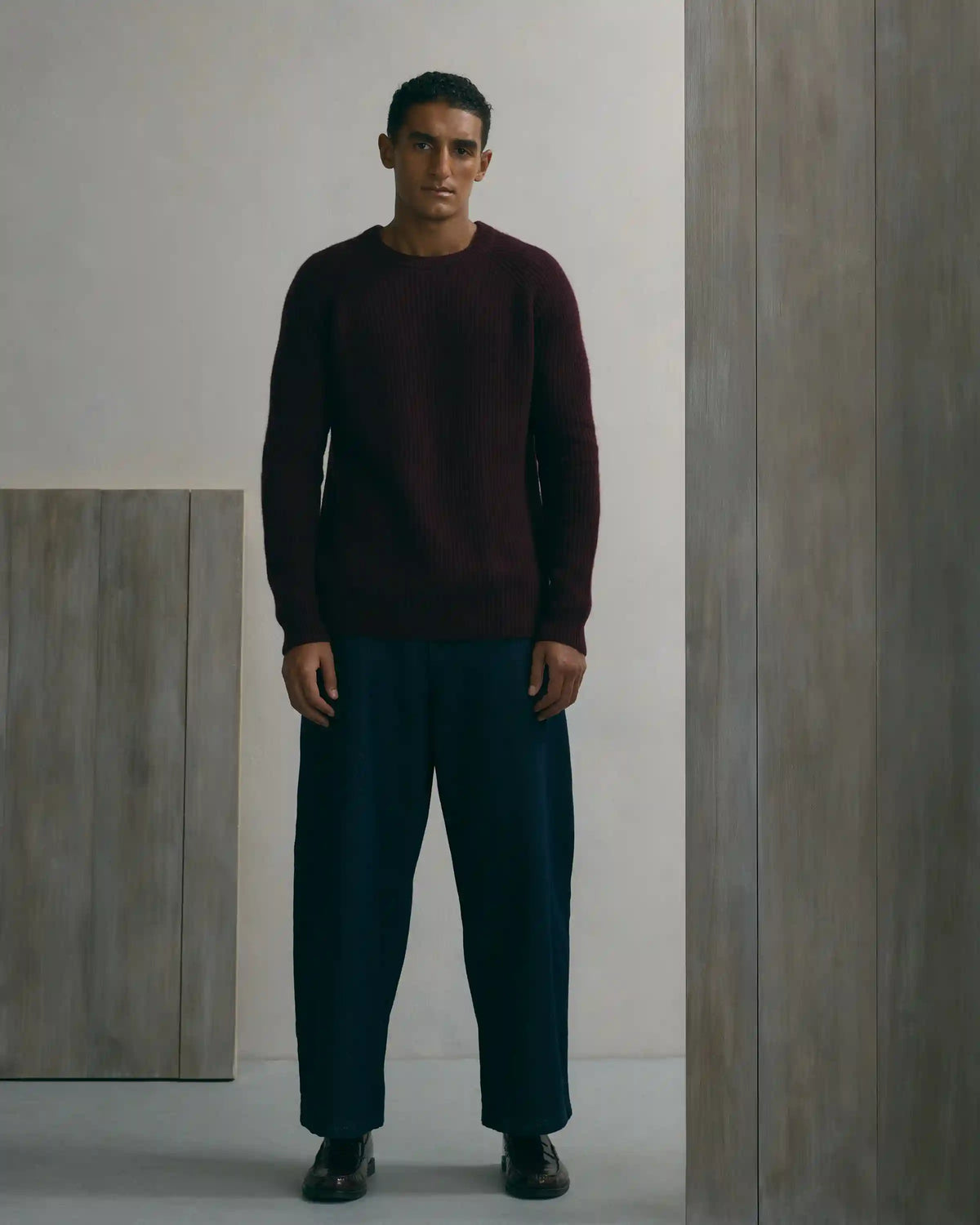 Mongolian Spring Cashmere Fisherman Crewneck Sweater