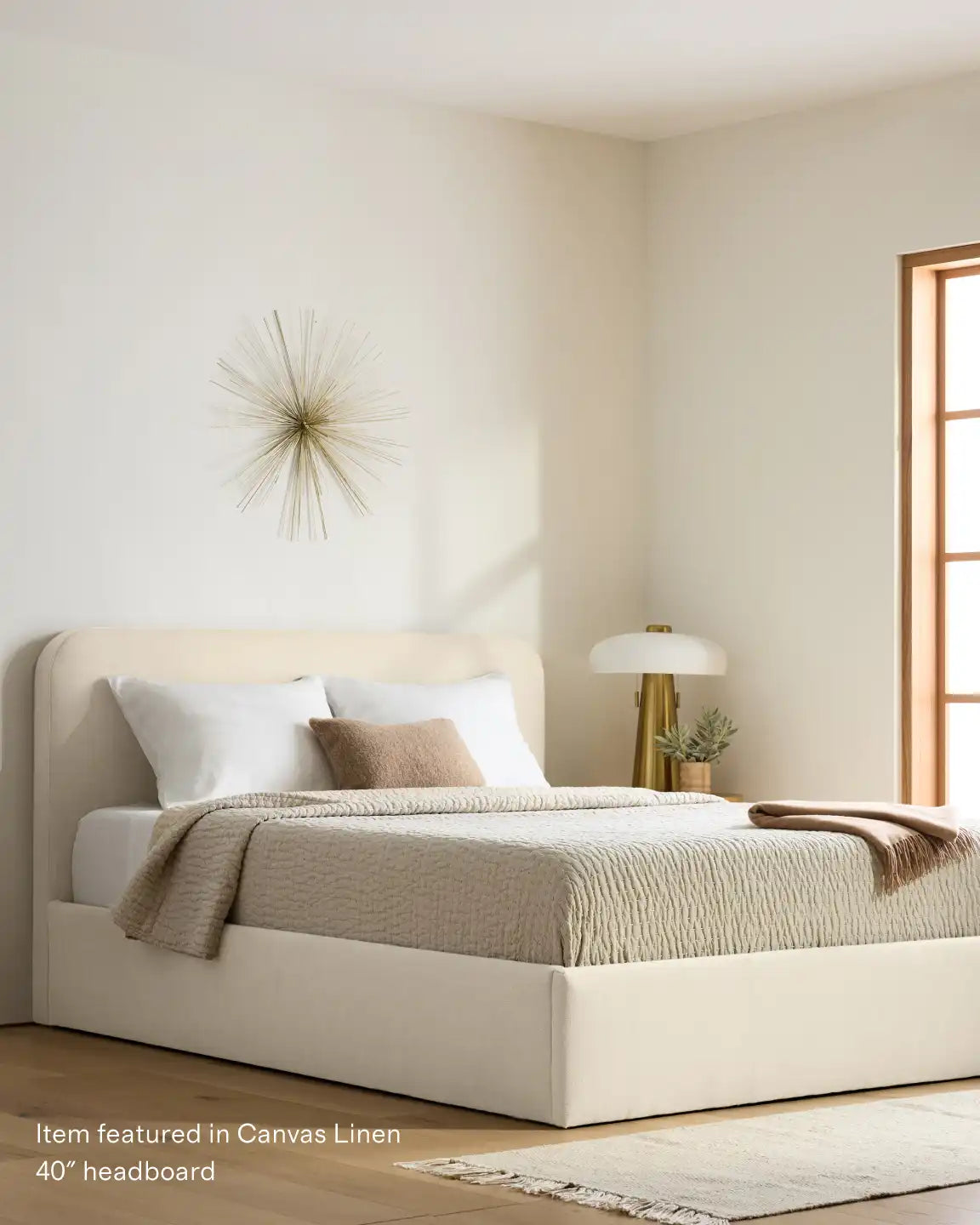 Square Bed in Performance Velvet