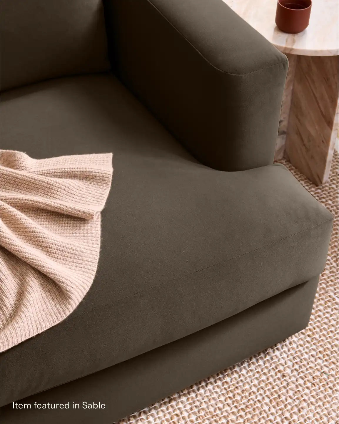 Plush Boucle Wingback Bed