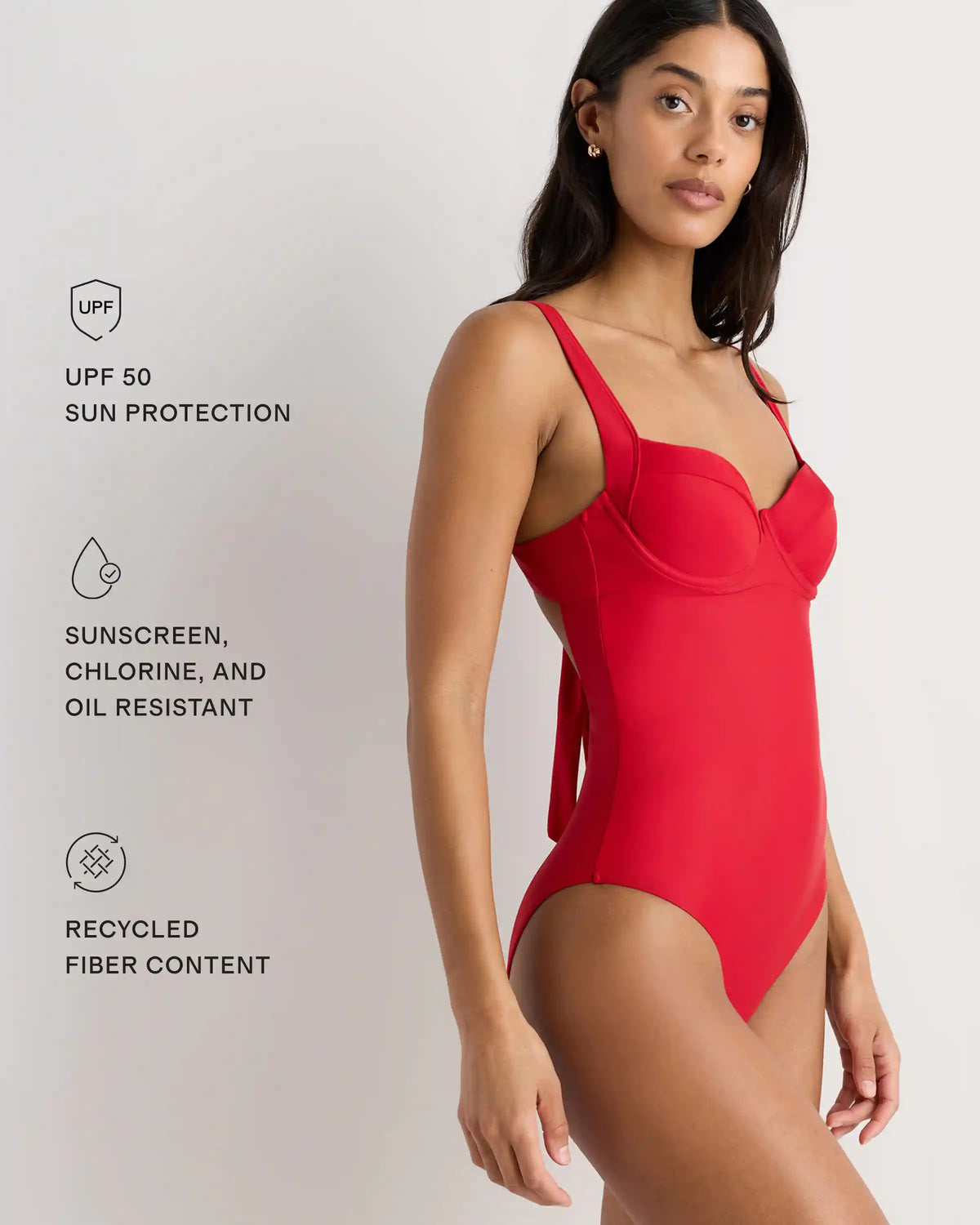 Italian Underwire One-Piece Swimsuit