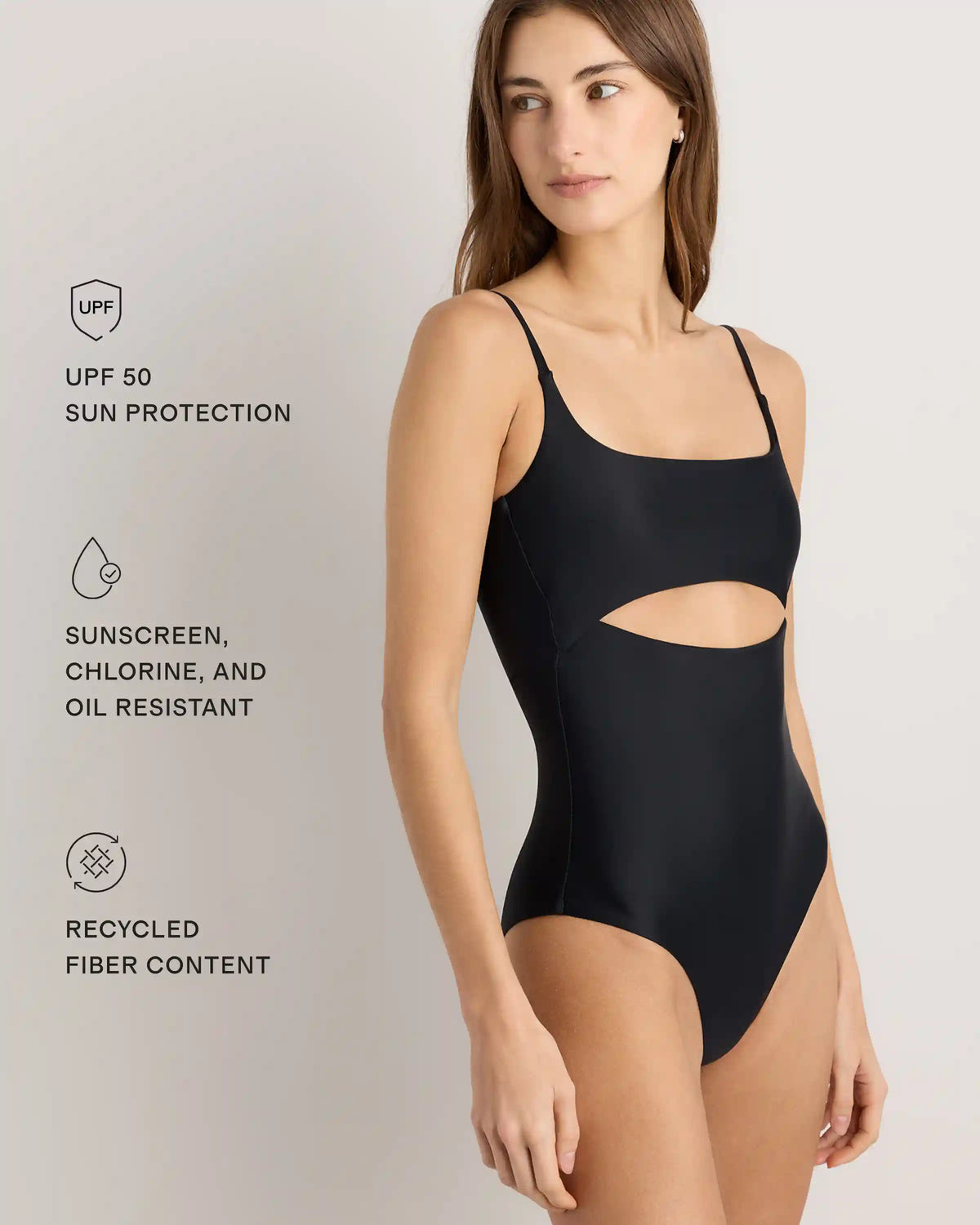 Italian Cut Out One-Piece Swimsuit