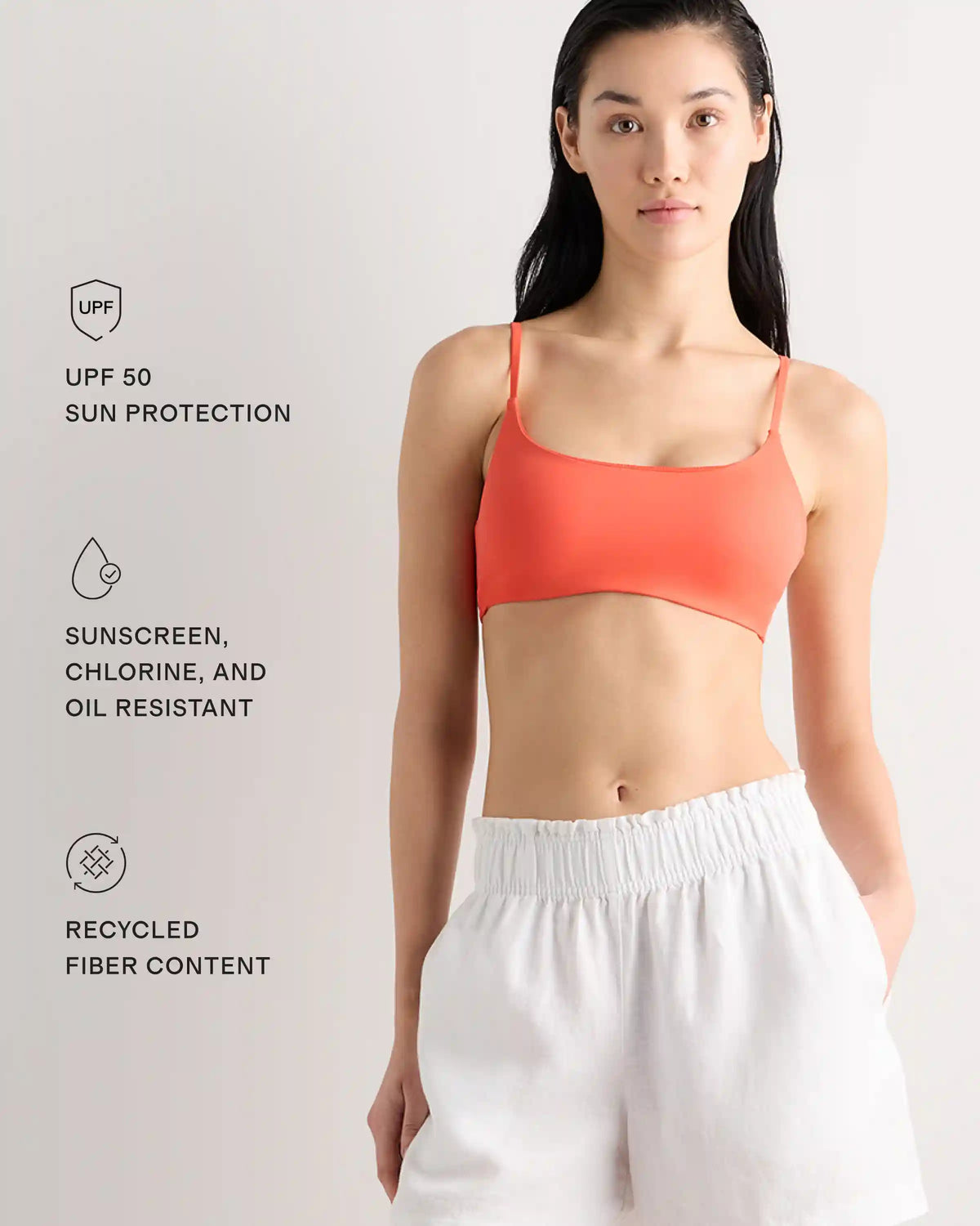 Italian Scoop Neck Bikini Top
