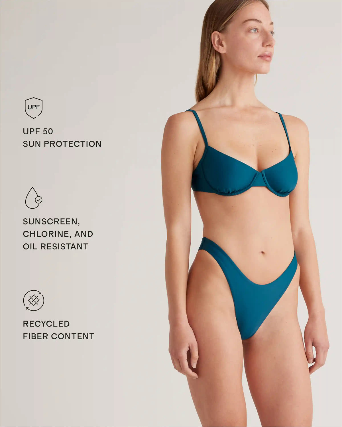 Italian High-Leg Bikini Bottom