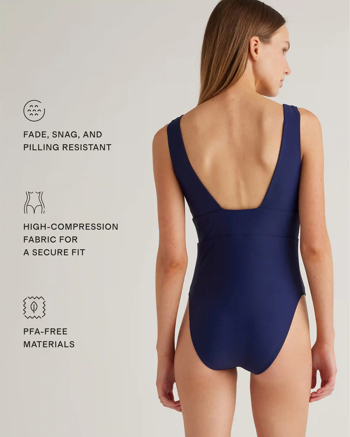 Italian Plunge One-Piece Swimsuit