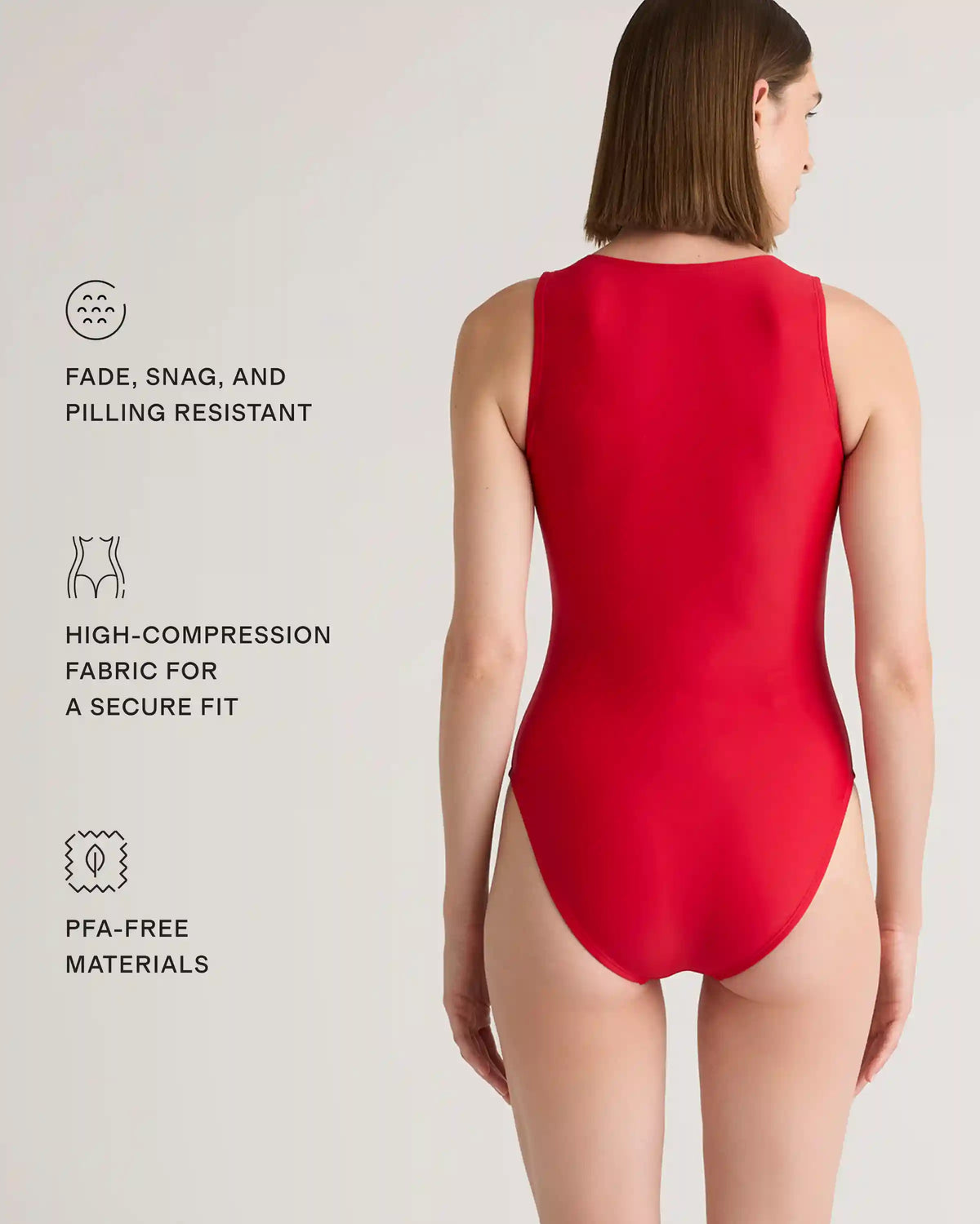 Italian Zip-Front One-Piece Swimsuit