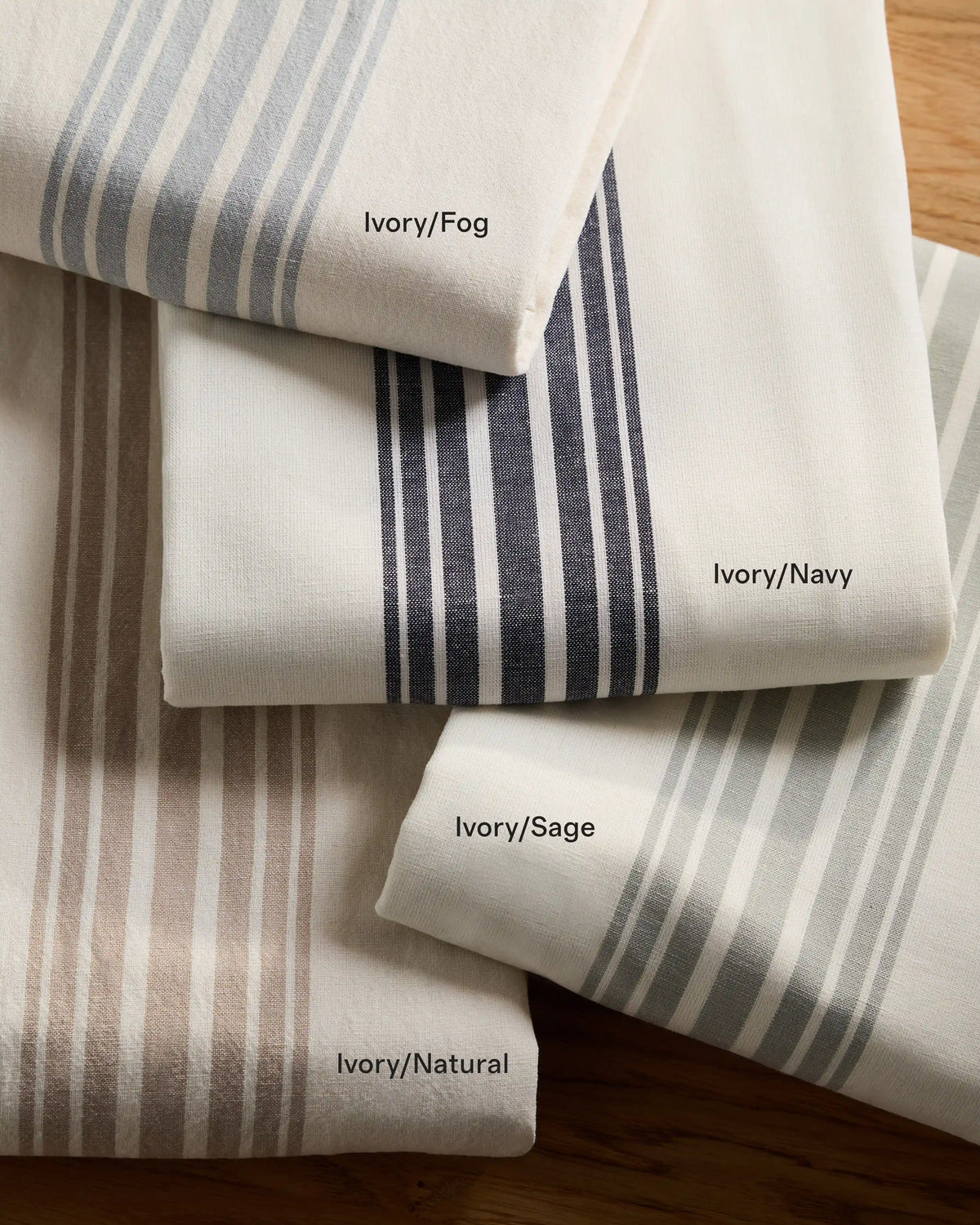 Coastal Stripe Linen Cotton Curtain - Single Panel