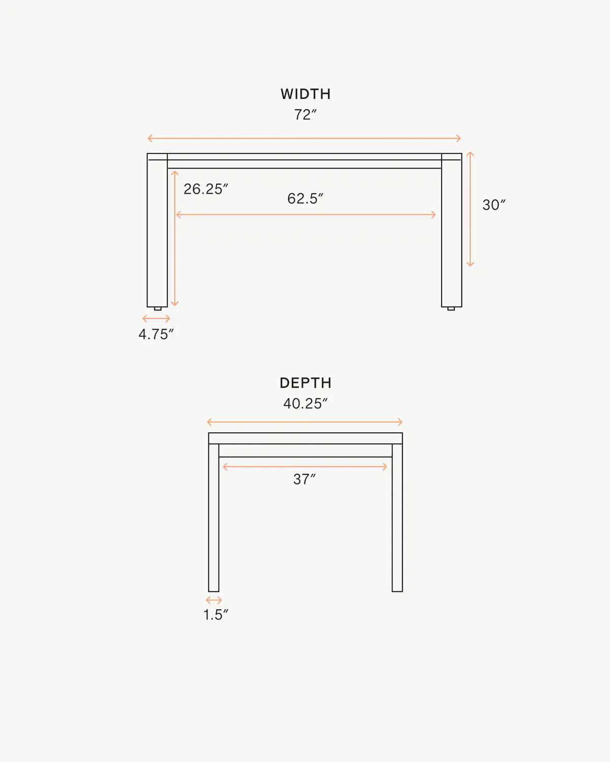 Linear Solid Teak Outdoor Dining Table