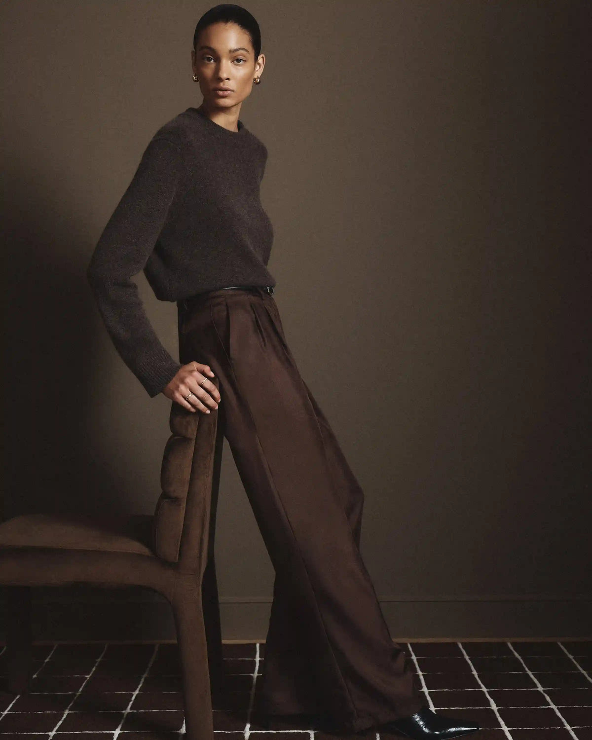 100% Silk Twill Trouser