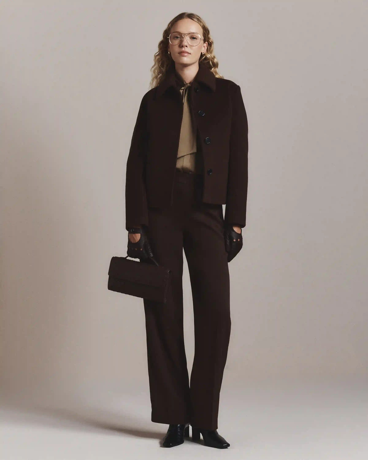 Wool Cashmere Short Coat