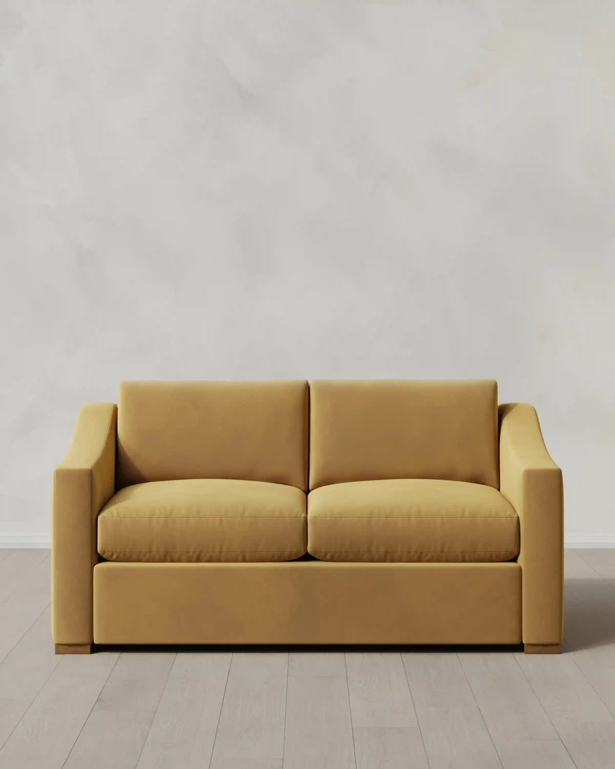 Hollis Slope Arm Sofa in Performance Velvet