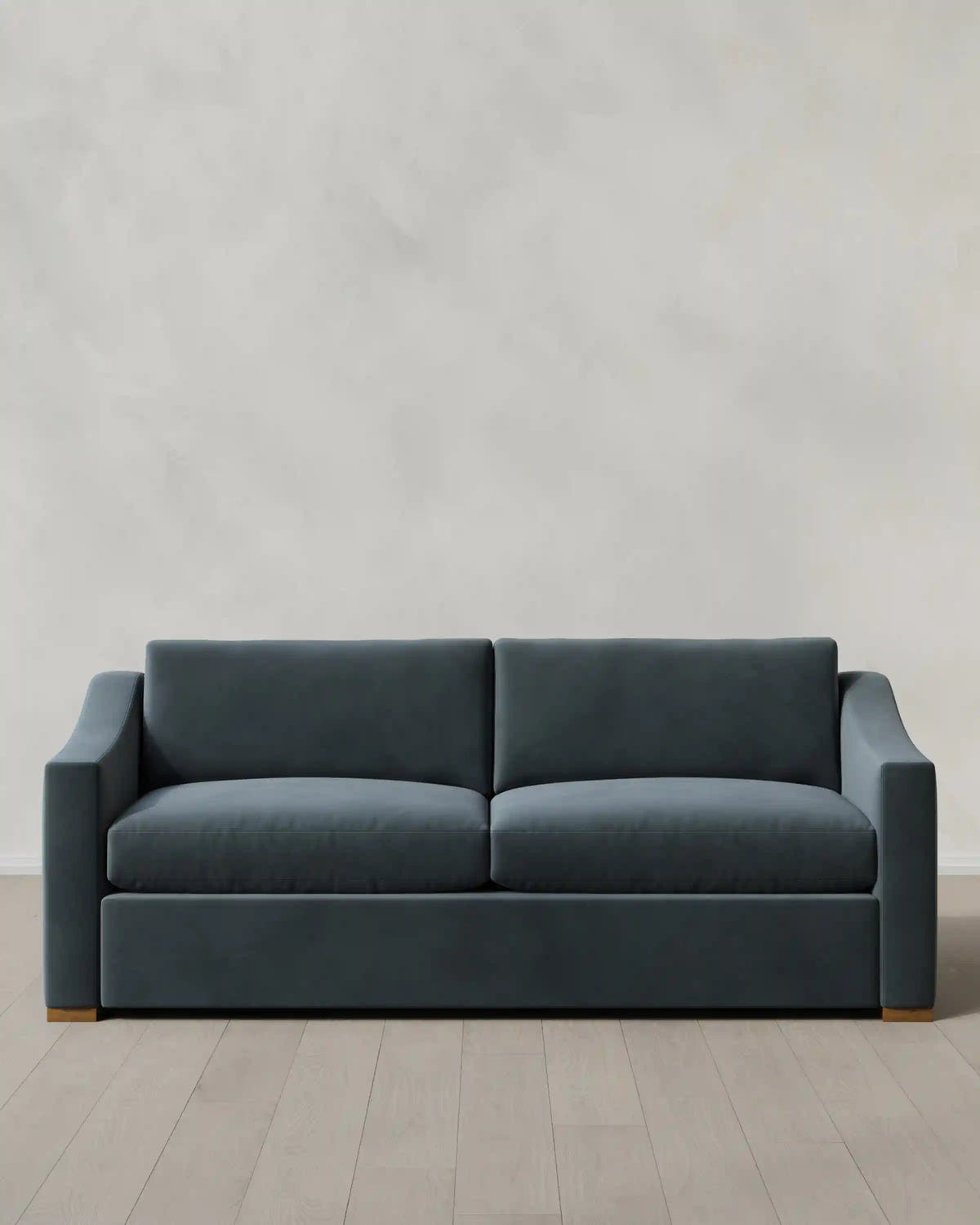 Hollis Slope Arm Sofa in Performance Velvet