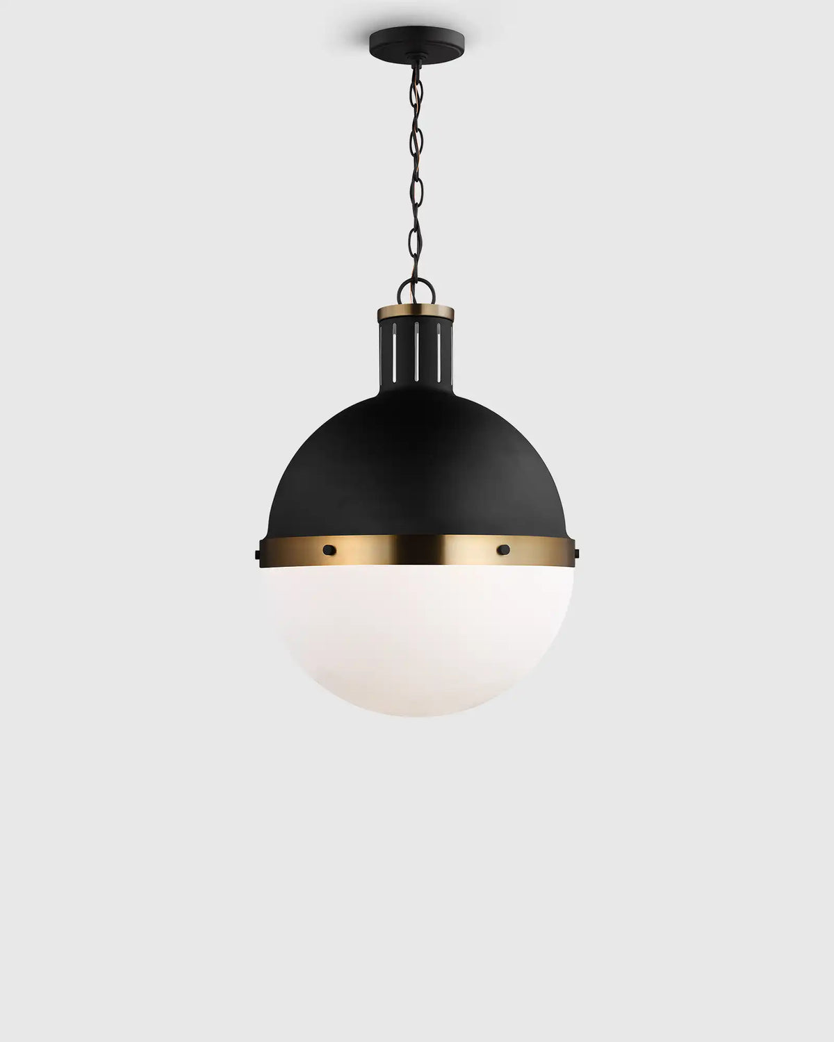 Industrial Shaded Globe Pendant