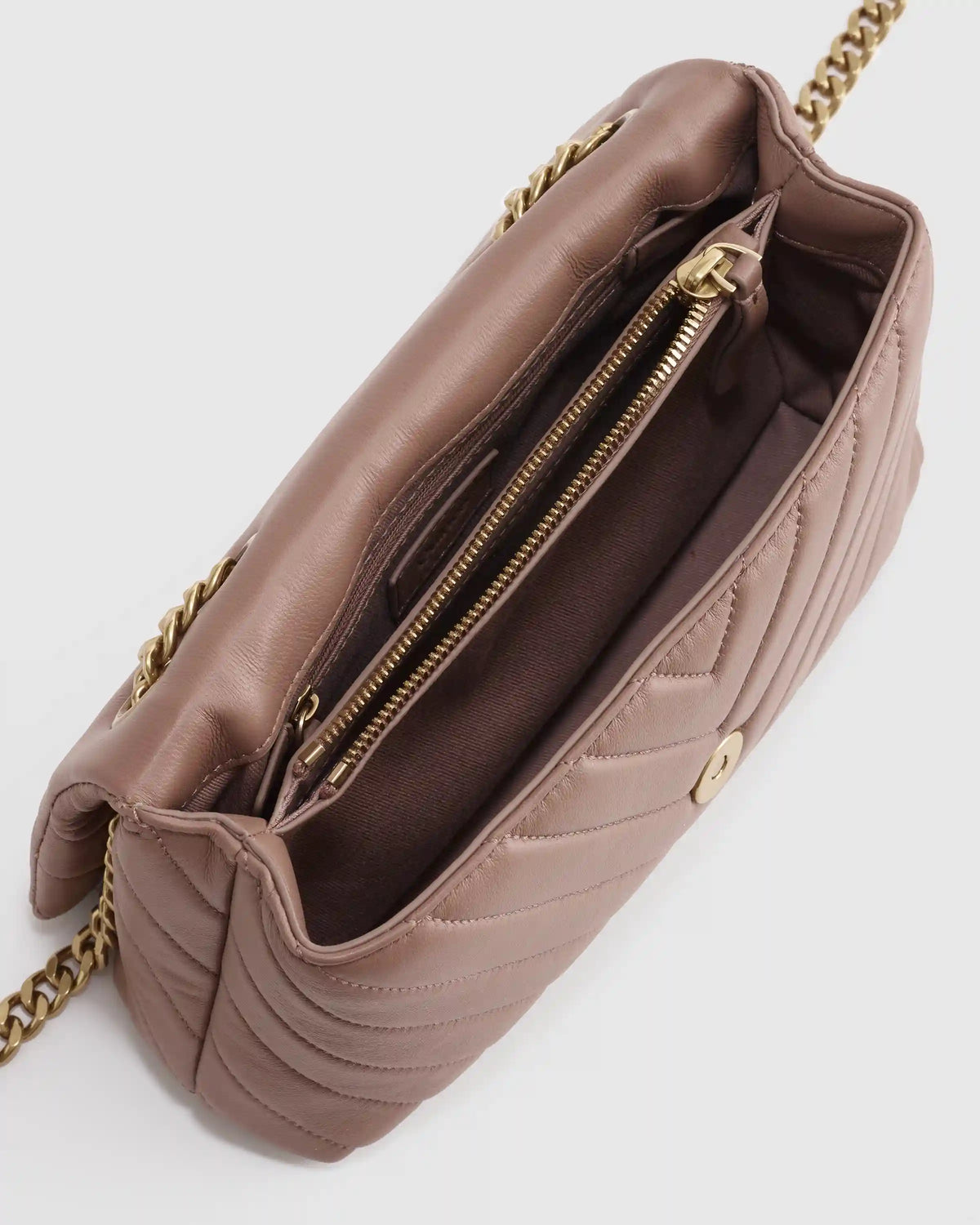 Italian Leather Quilted Convertible Crossbody