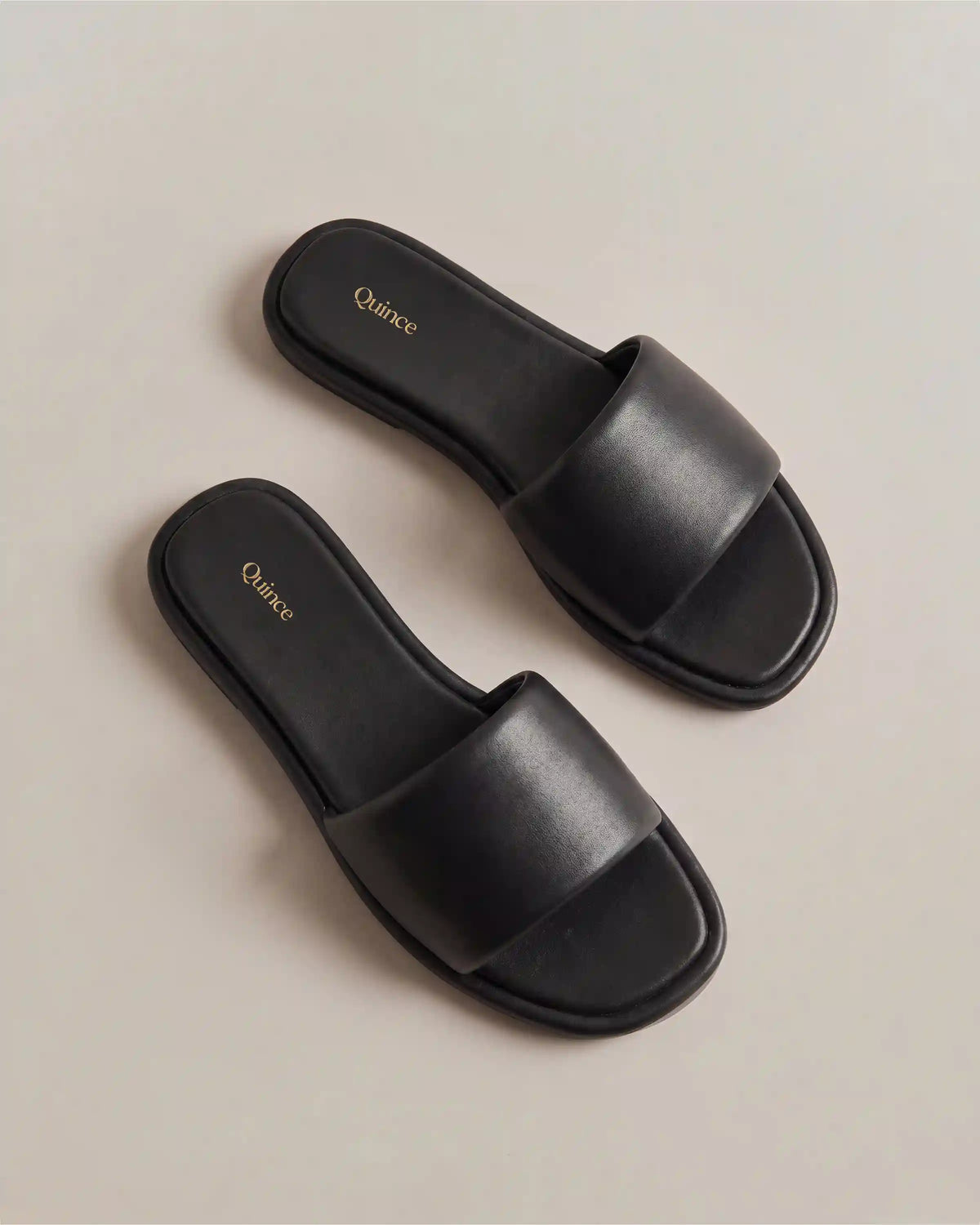 Italian Leather Slide Sandal