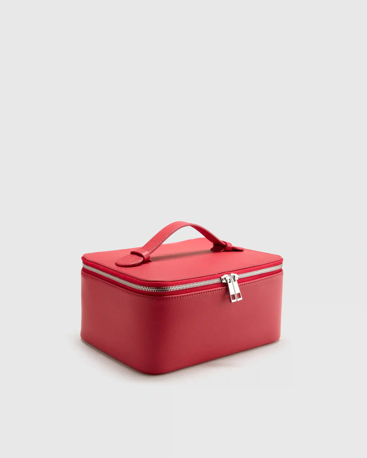 Italian Leather Travel Cosmetic Case