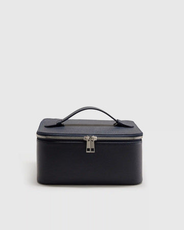 Italian Leather Travel Cosmetic Case