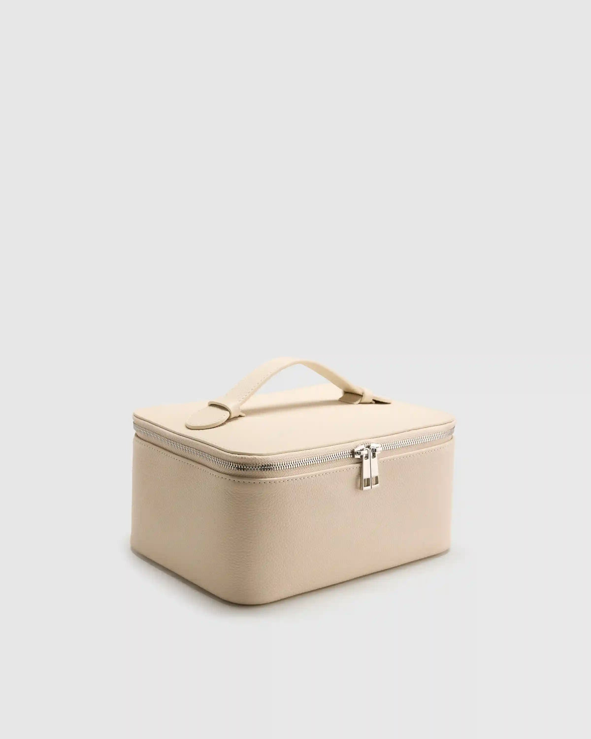 Italian Leather Travel Cosmetic Case