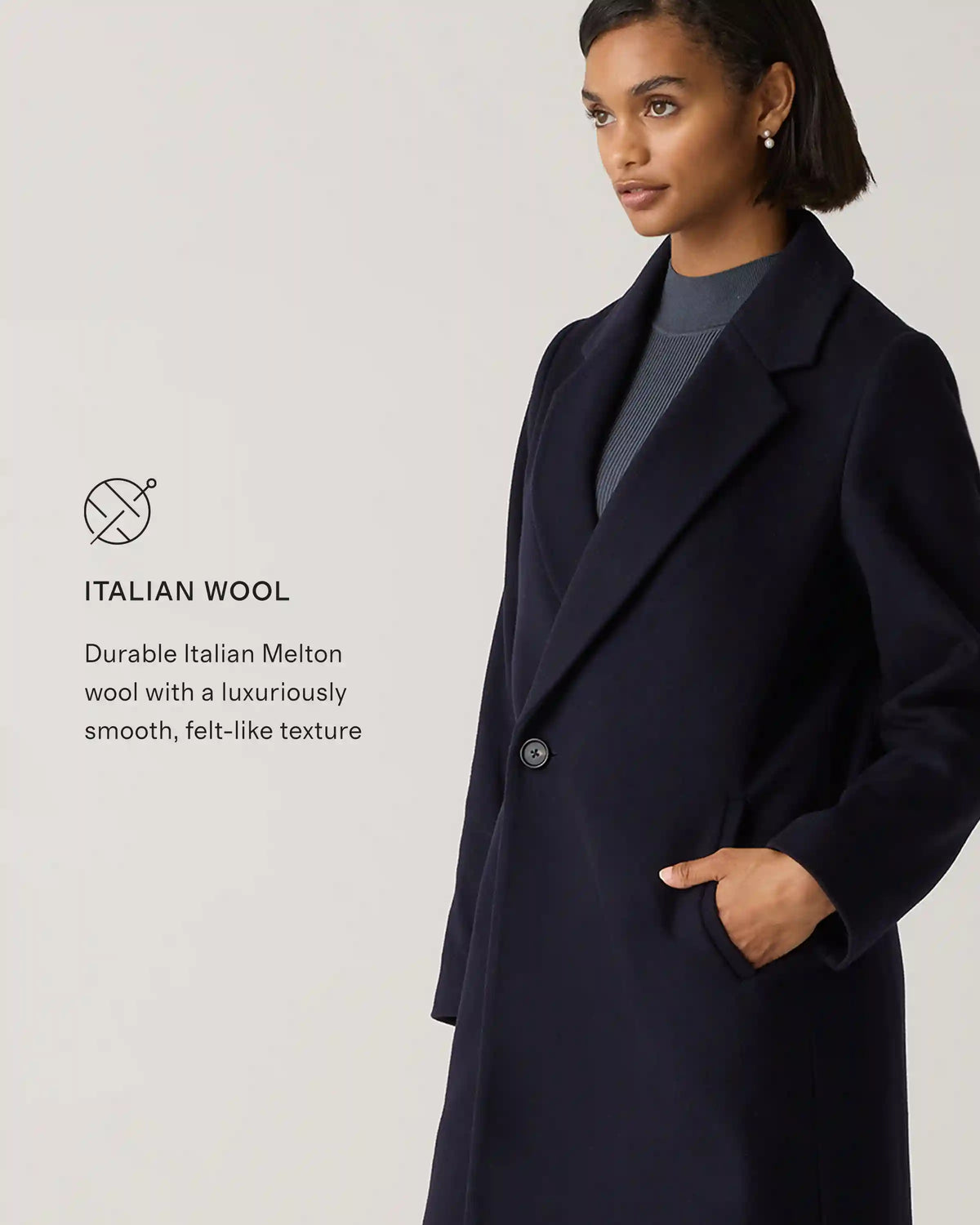 Italian Wool Peacoat