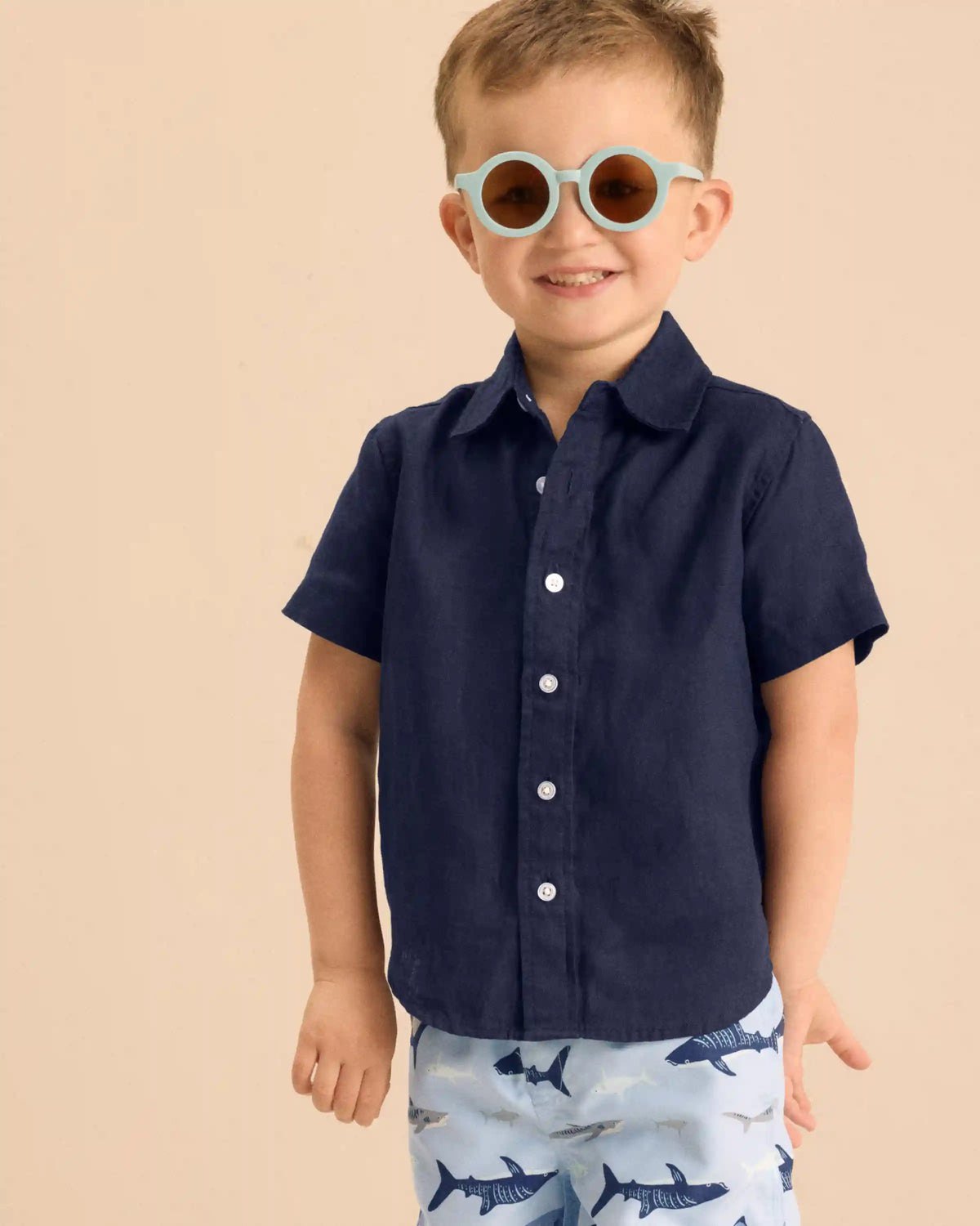 100% European Linen Short Sleeve Shirt