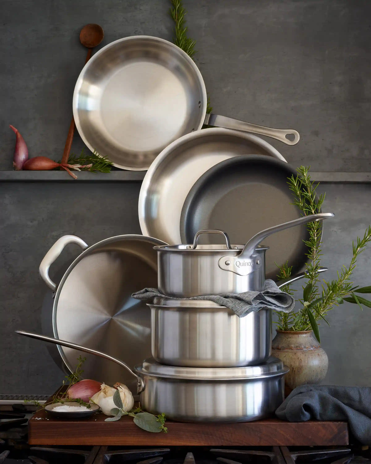 5-Ply Stainless Steel 10" Nonstick Frying Pan