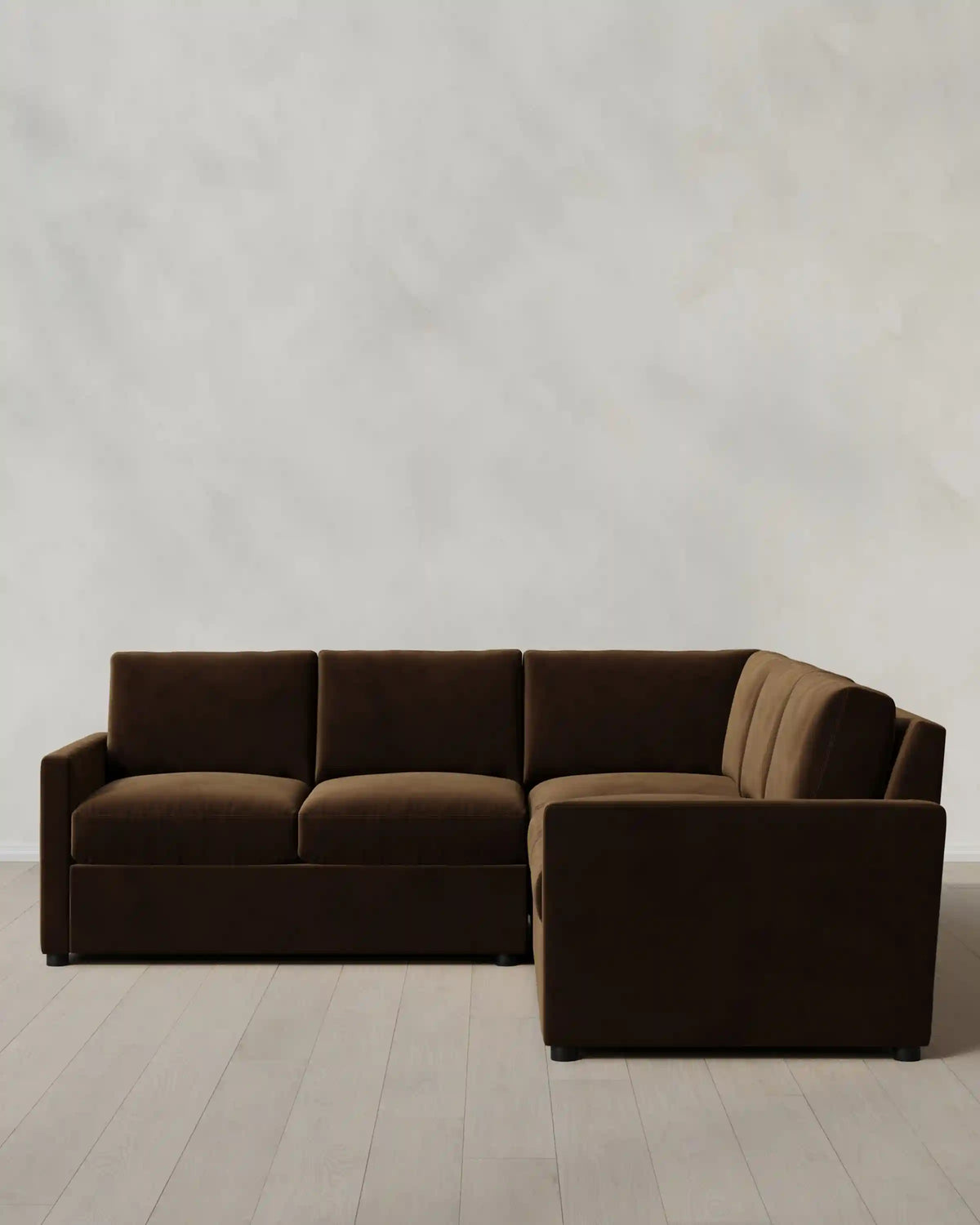 Brennan L Sectional in Performance Velvet
