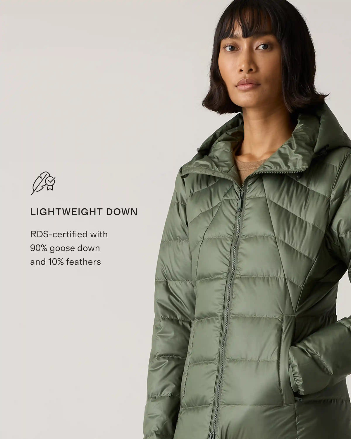 Lightweight Down Packable Puffer Hooded Jacket