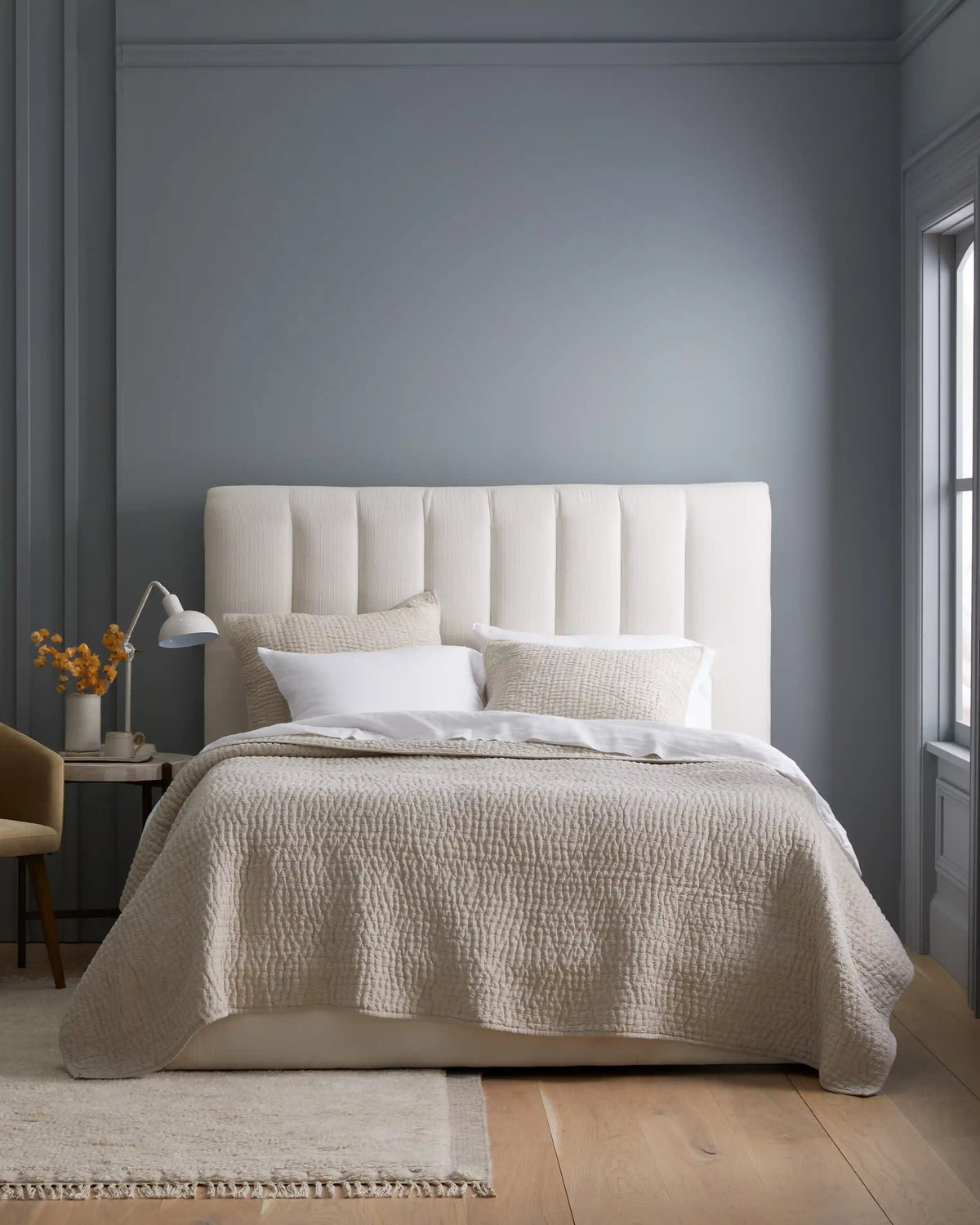European Linen Cotton Stitch Quilt Set