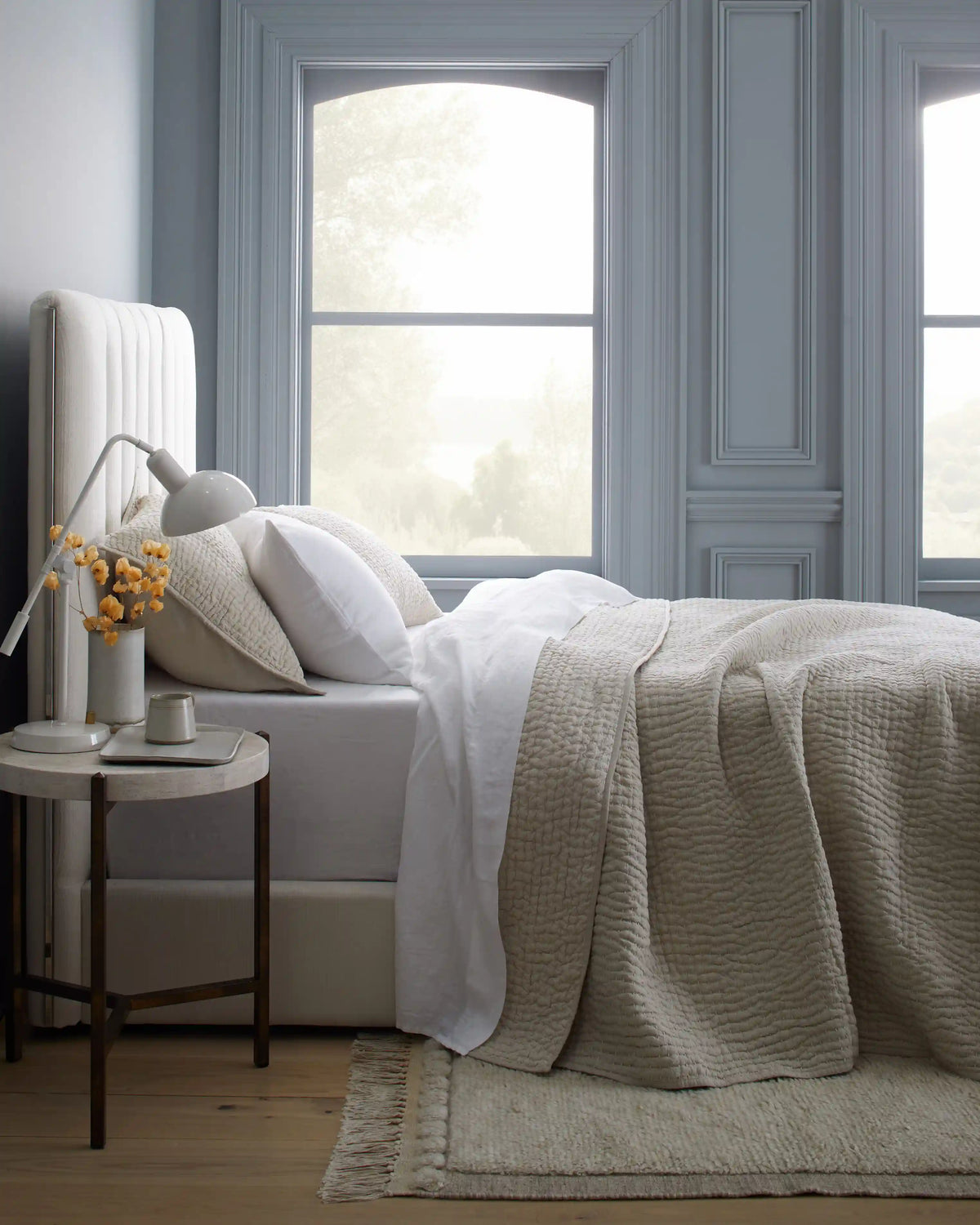 European Linen Cotton Stitch Quilt