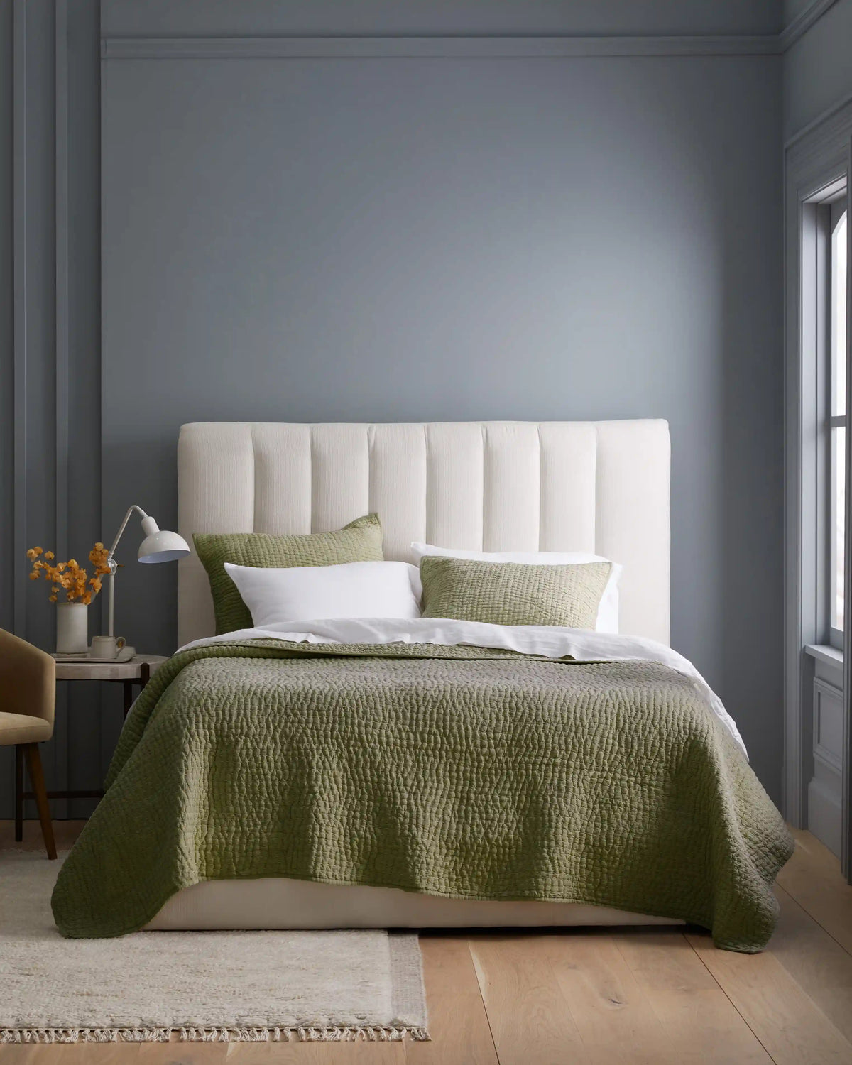 European Linen Cotton Stitch Quilt Set
