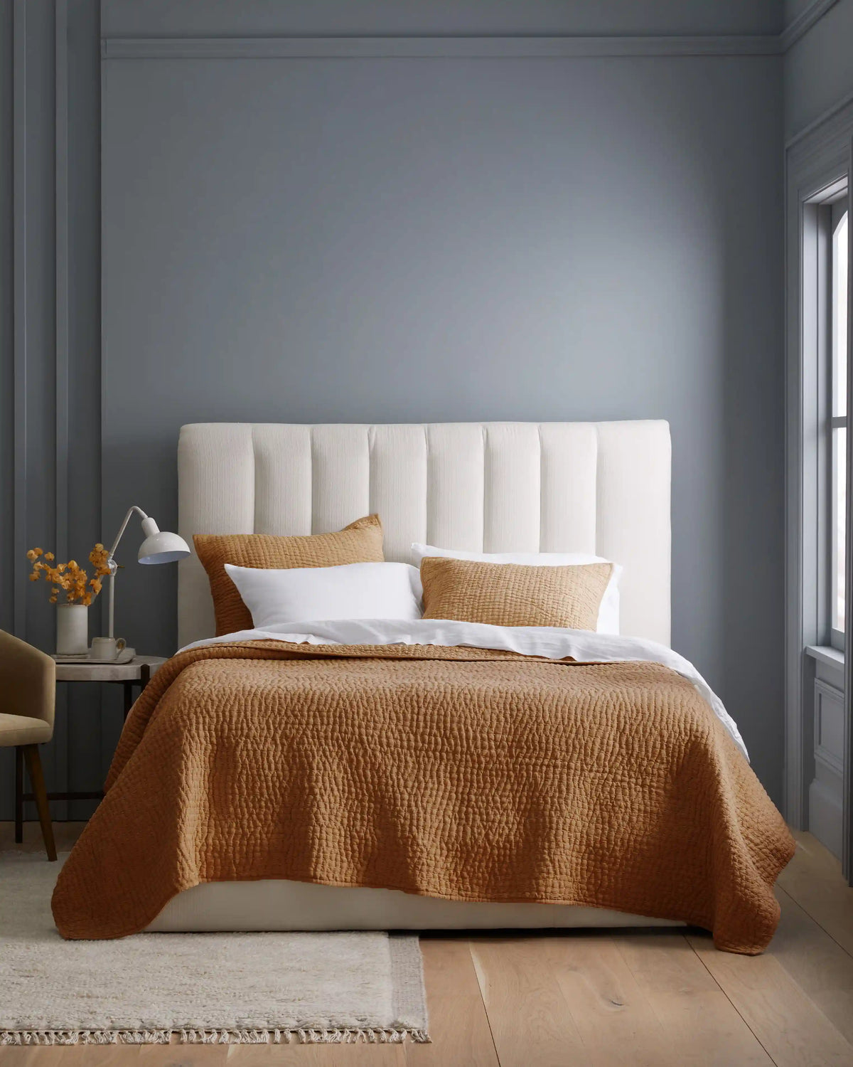 European Linen Cotton Stitch Quilt Set
