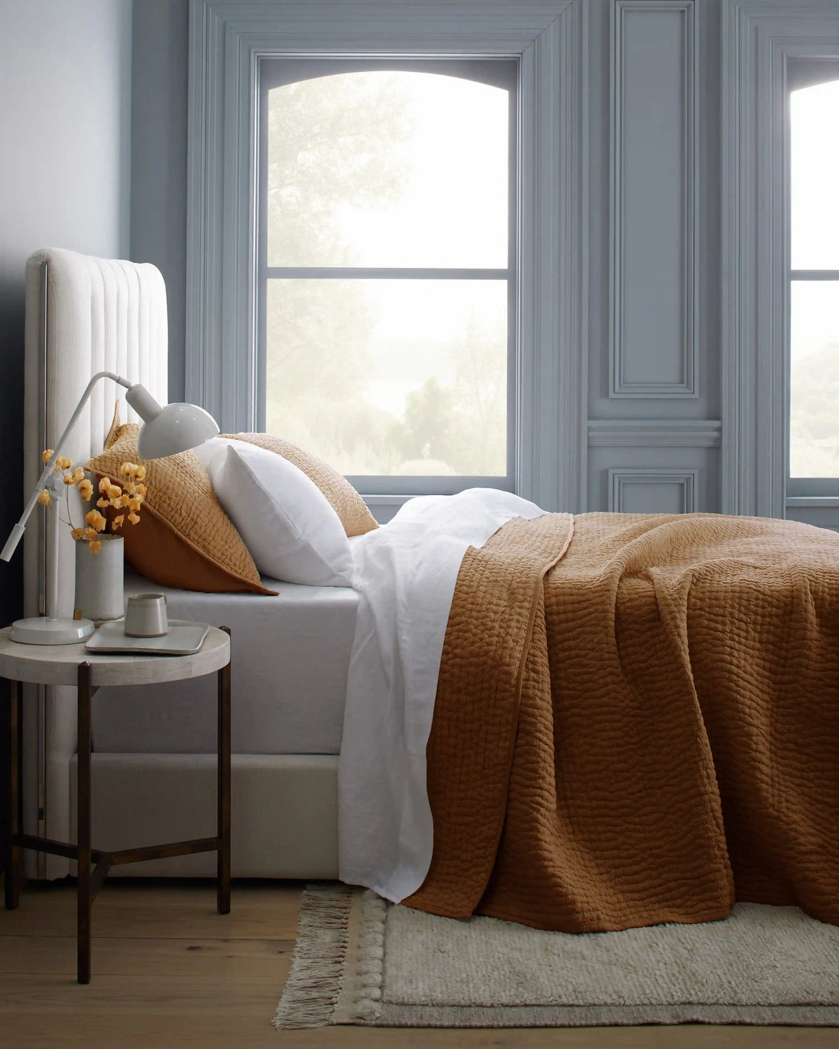 European Linen Cotton Stitch Quilt