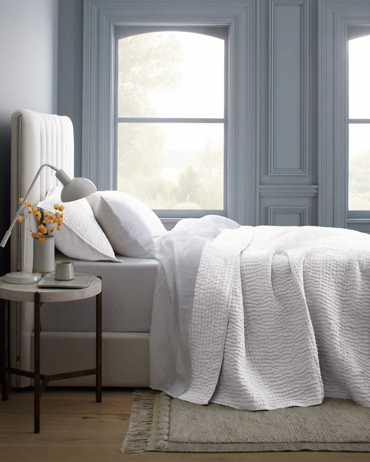 European Linen Cotton Stitch Quilt Set