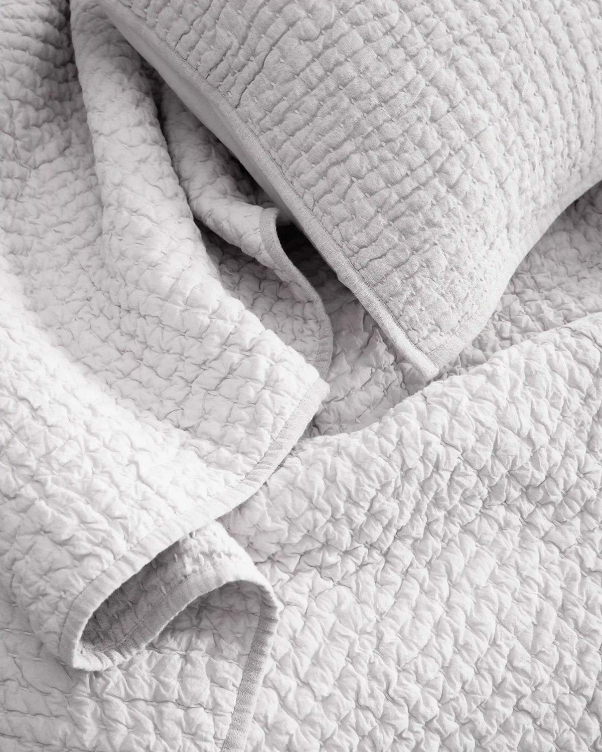 European Linen Cotton Stitch Quilt Set