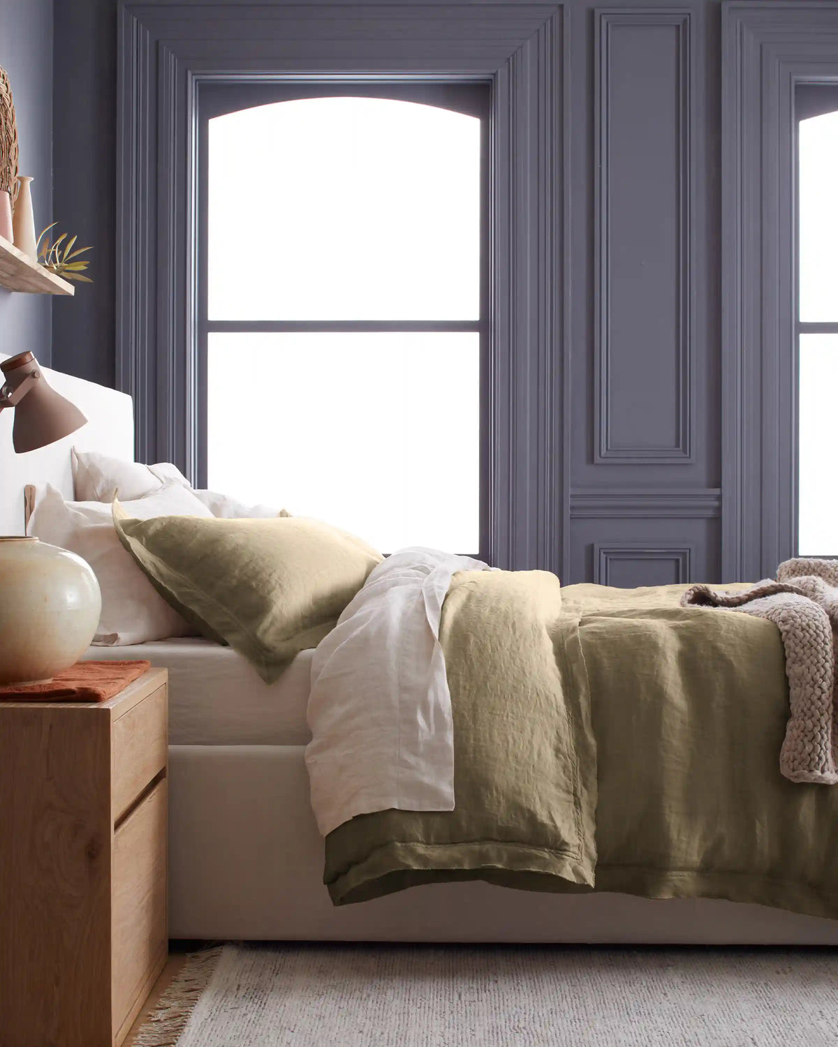 European Linen Double Flange Deluxe Bedding Bundle