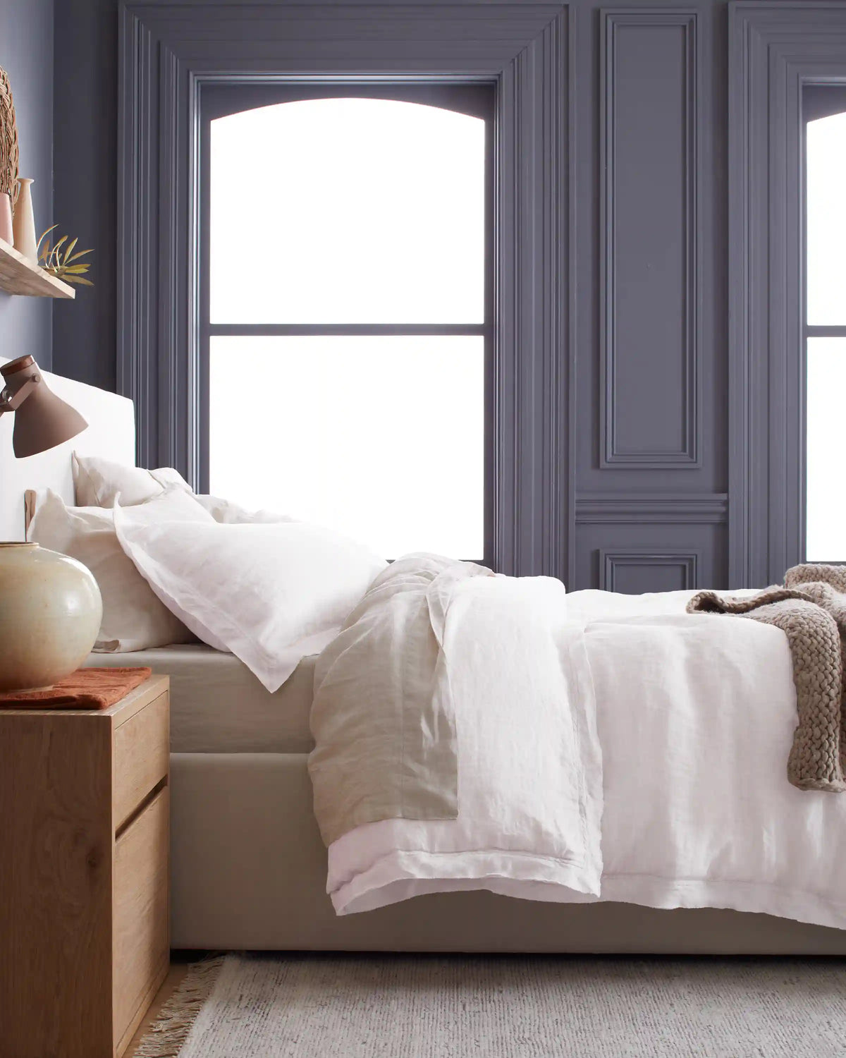 European Linen Double Flange Deluxe Bedding Bundle
