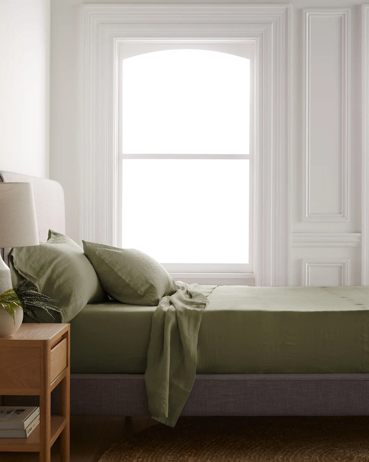 European Linen Fitted Sheet Set