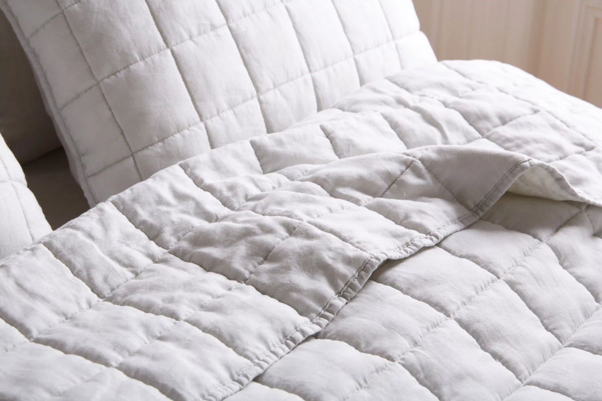 European Linen Box Quilted Sham Set