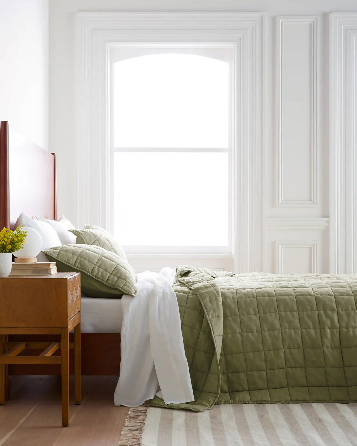 European Linen Box Quilted Sham Set
